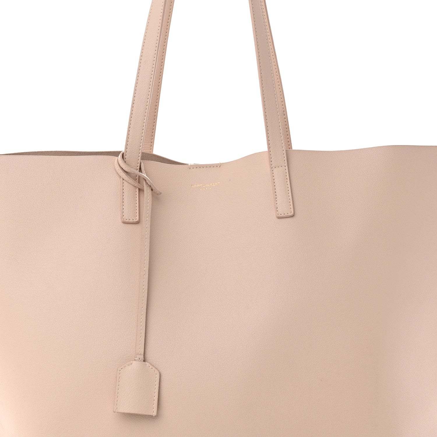 Saint Laurent Calfskin Large Shopping Tote Pale Blush 8 of 13