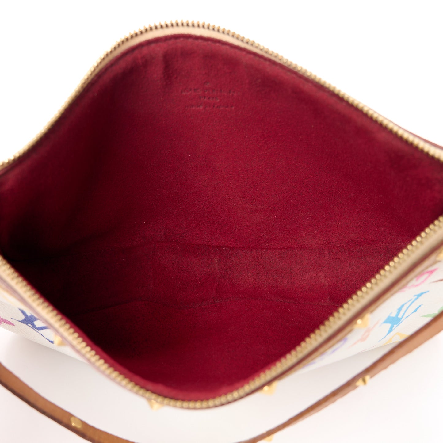 Monogram Multicolor Pochette Accessories White