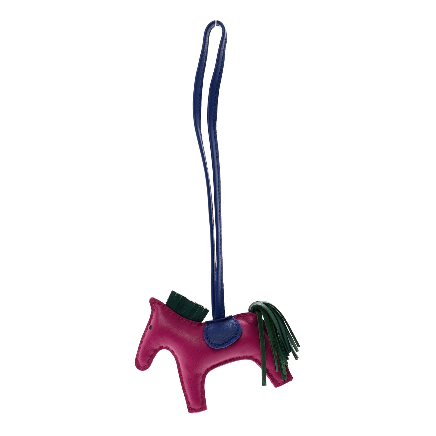 Milo Lambskin Grigri Rodeo Horse Bag Charm PM Rose Pourpre Bleu Electrique Malachite