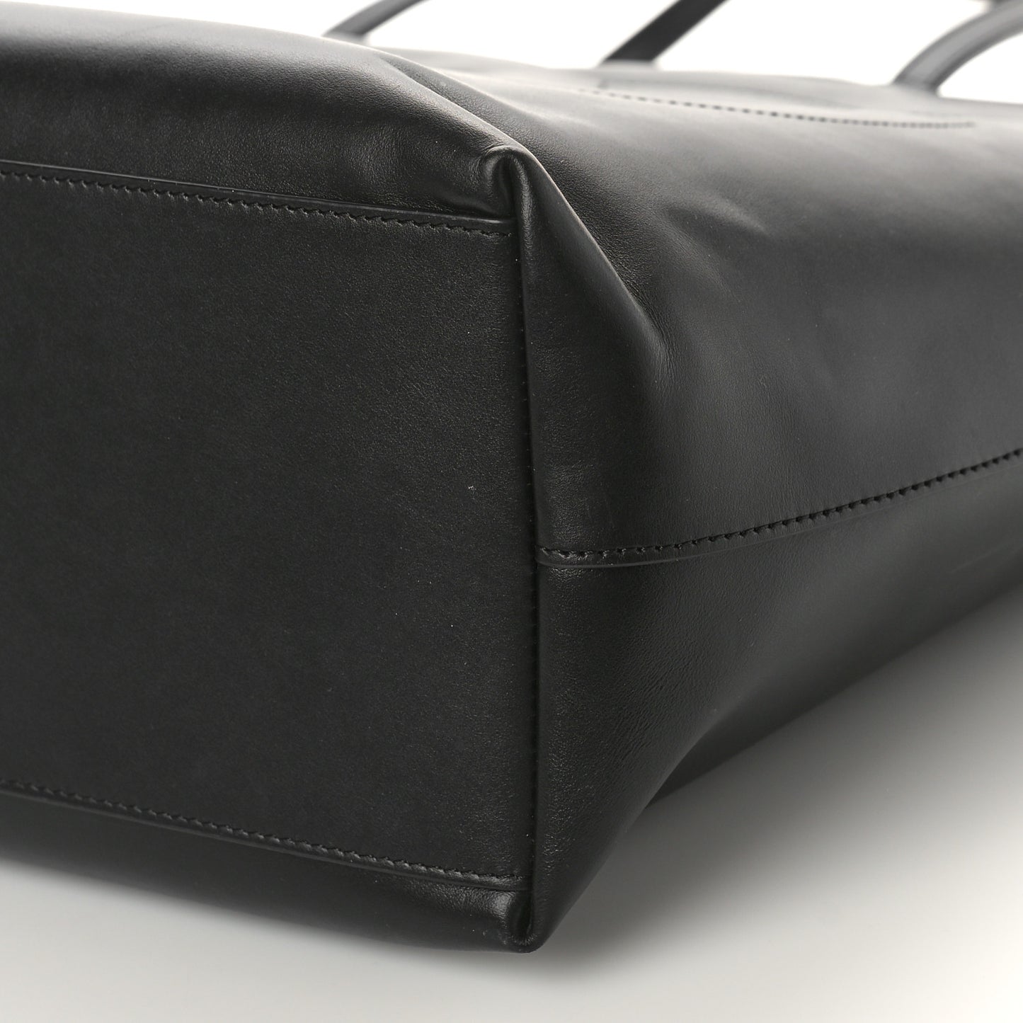 Calfskin DG Logo Shopper Tote Black
