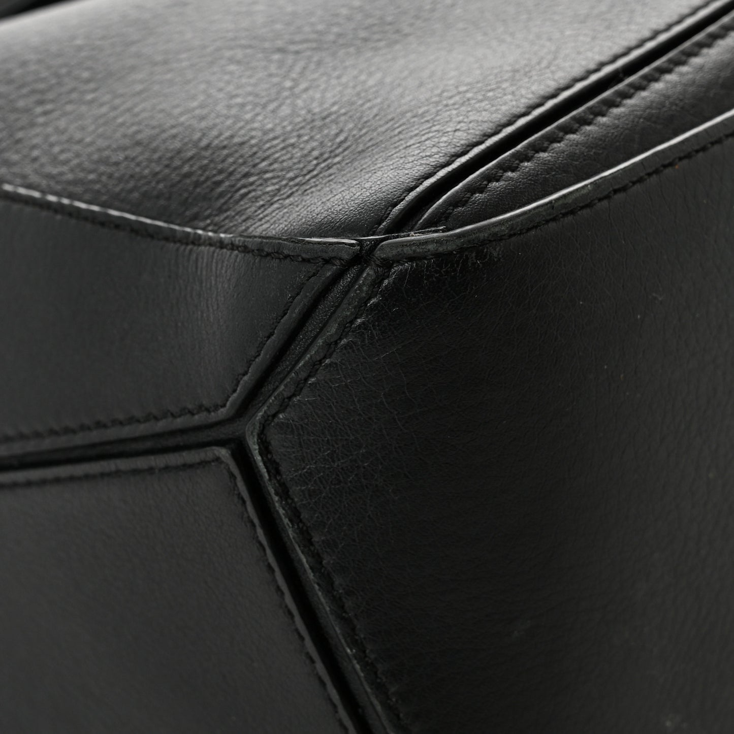 Calfskin Small Puzzle Bag Black