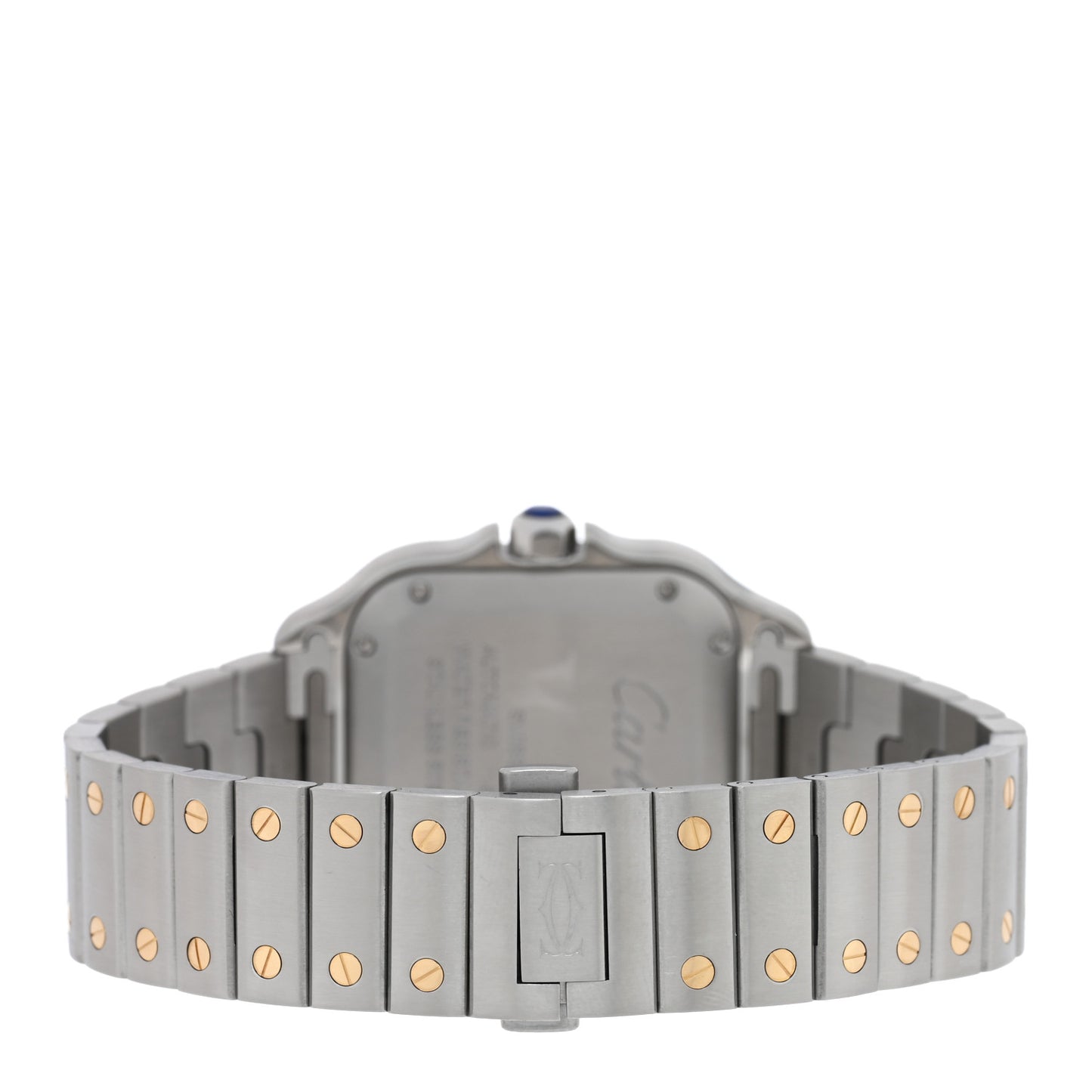 Stainless Steel 18K Yellow Gold 35mm Santos De Cartier Automatic Watch