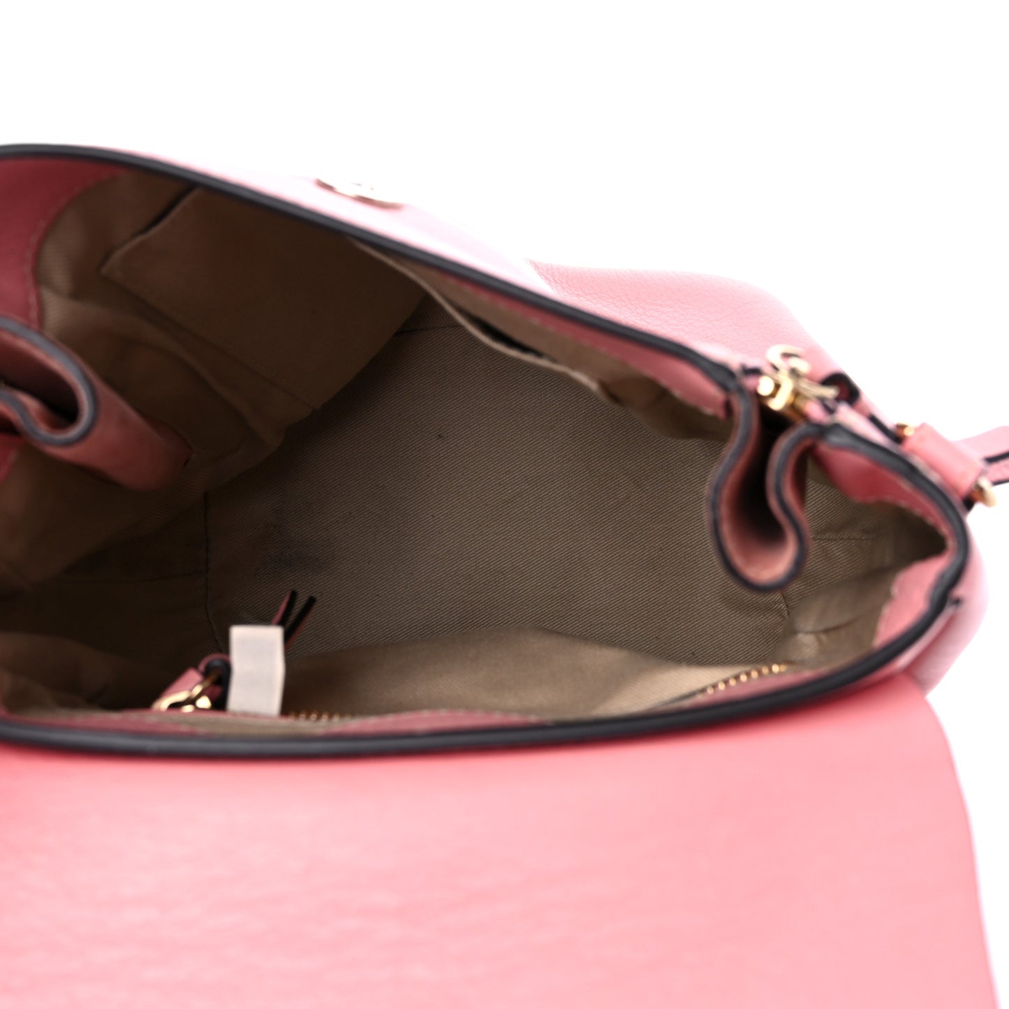 Suede Calfskin Small Faye Backpack Ideal Blush