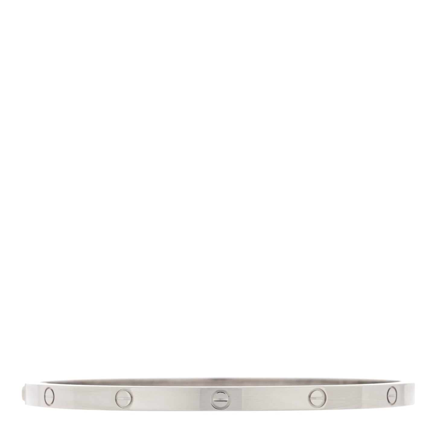 18K White Gold Small LOVE Bracelet 17