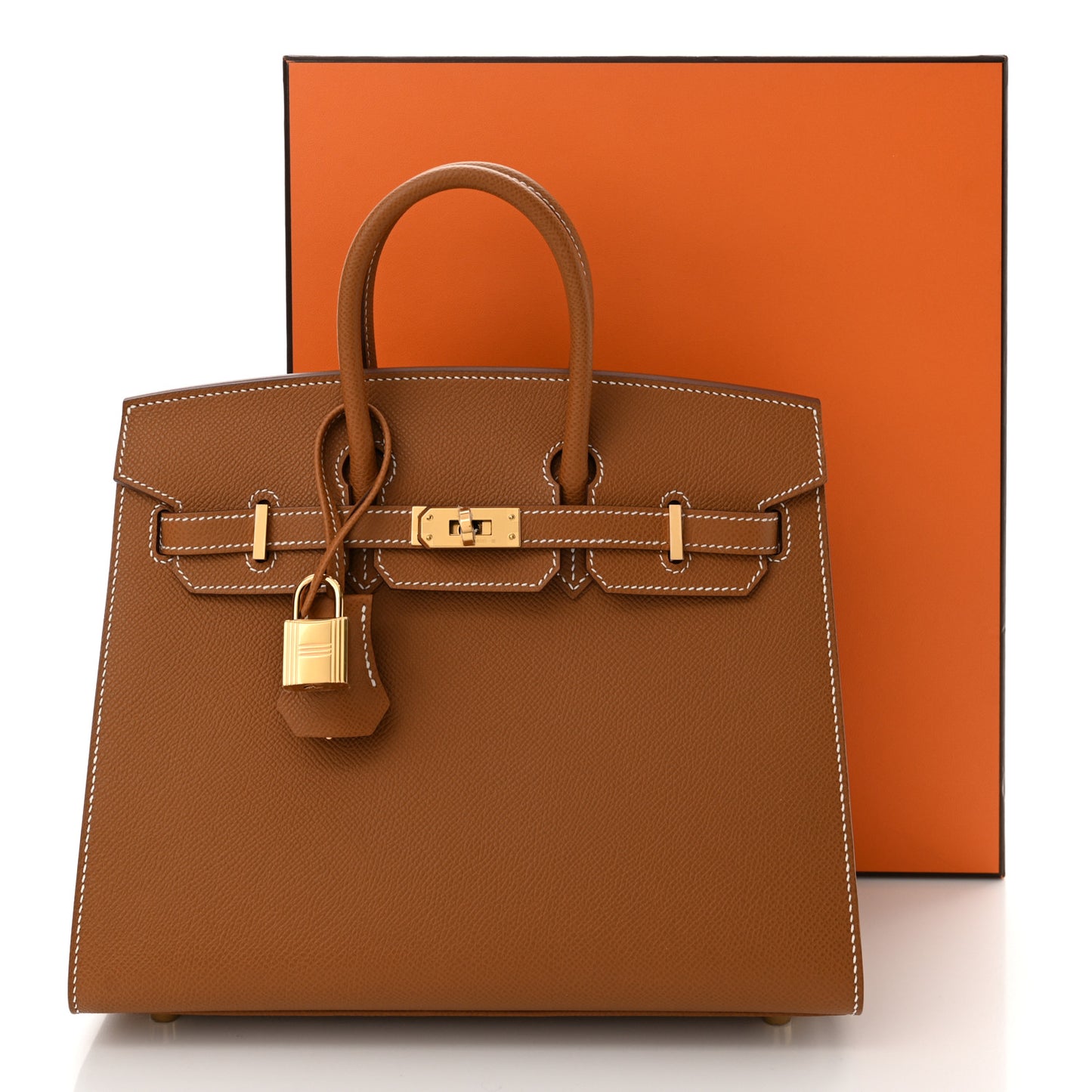 Epsom Birkin Sellier 25 Gold