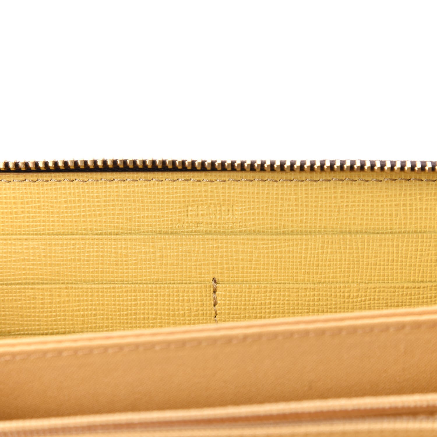 Fendi Zucca Spalmati Ombre Zip Around Wallet Tobacco Cedro 8 of 9