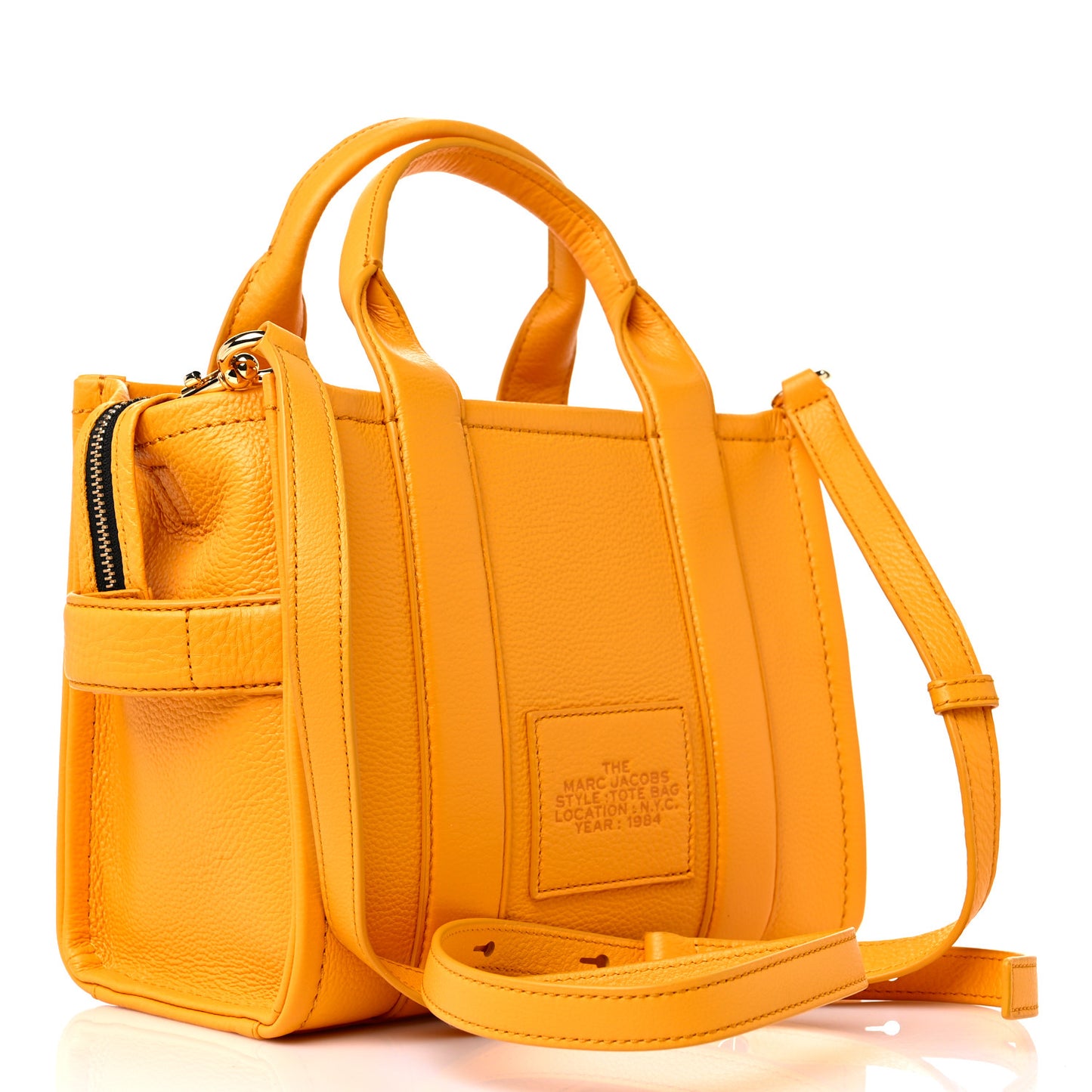 Grained Calfskin Small The Tote Bag Artisan Gold