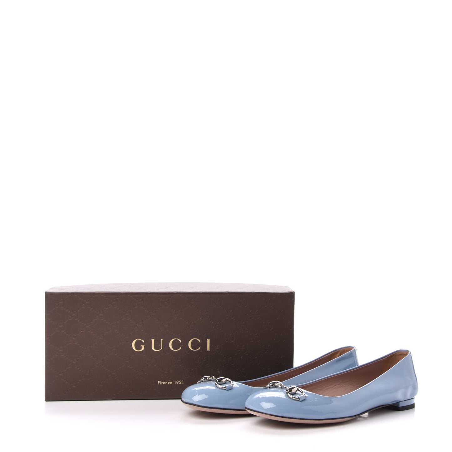 Patent Horsebit Jolene Ballerina Flats 36.5 Blue