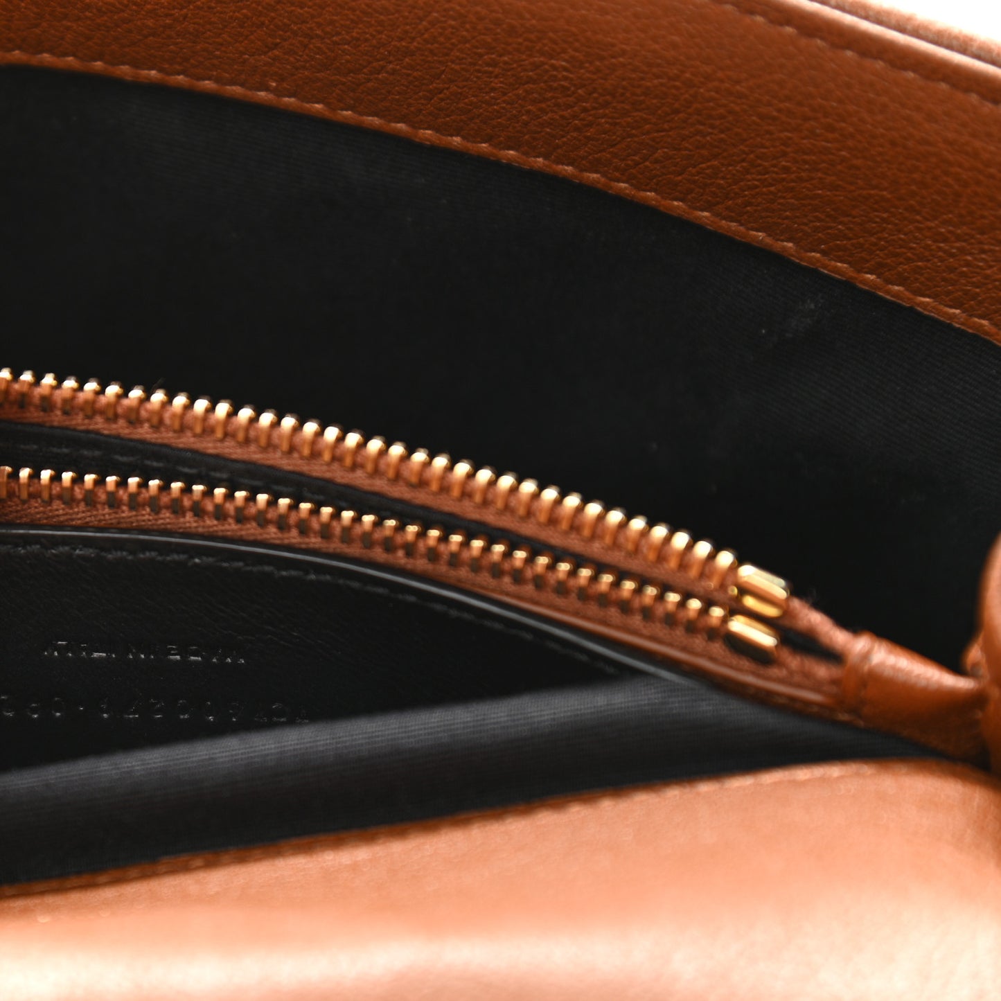 Sheepskin Matelasse Chevron Monogram Medium College Bag Brick