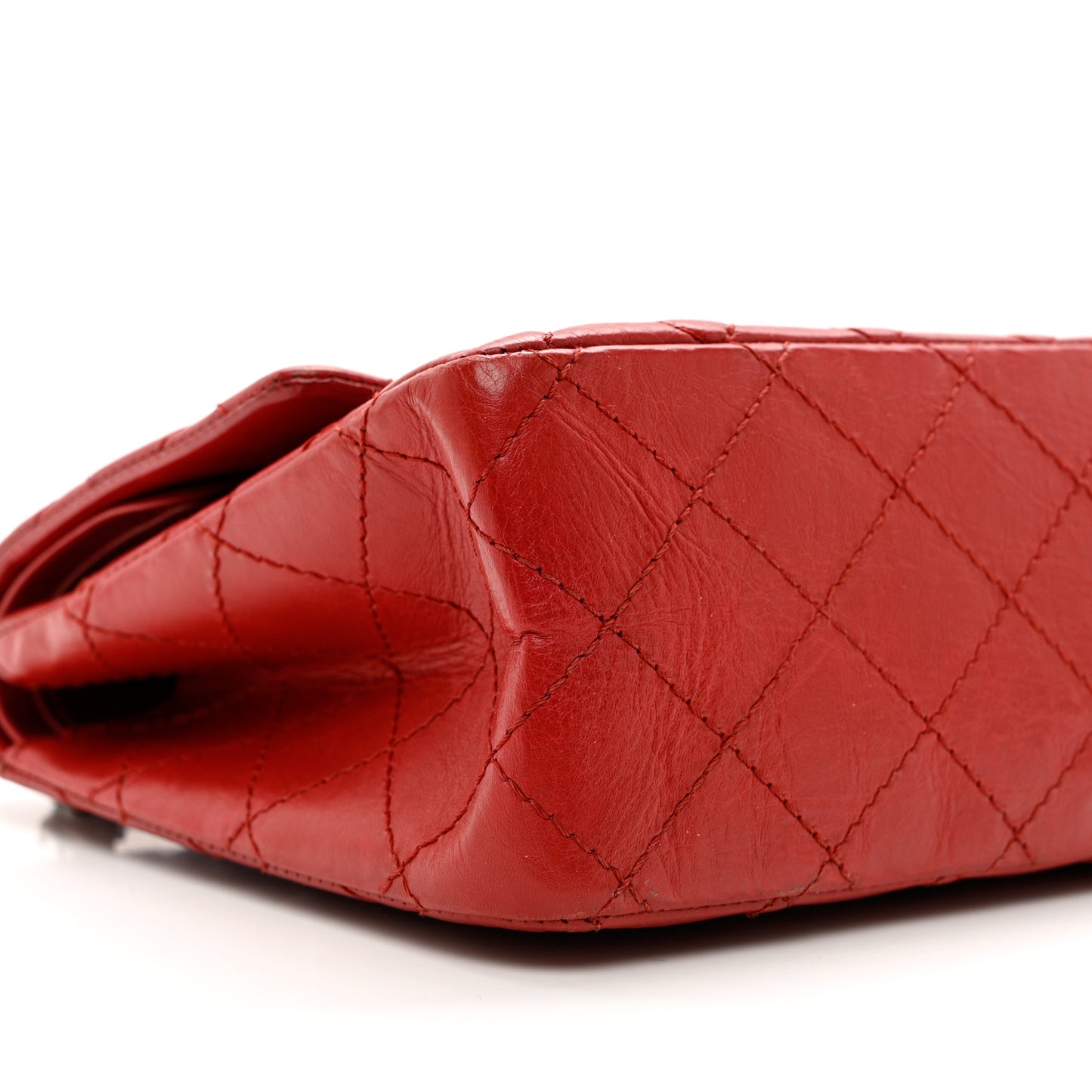 Aged Calfskin Quilted 2.55 Reissue 226 Flap Red
