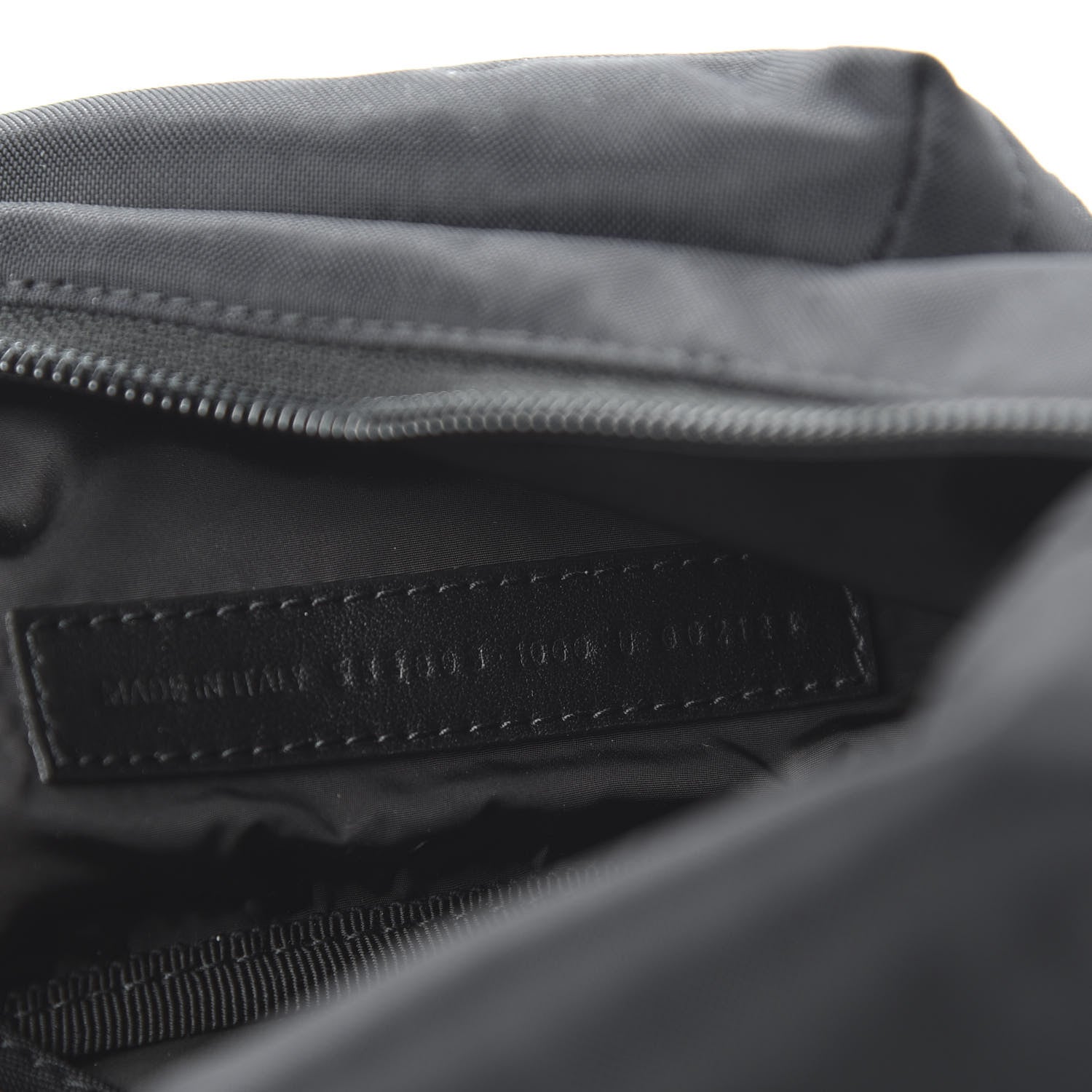 Balenciaga Recycled Sport Nylon Logo Embroidered Wheel Beltpack Black 9 of 10