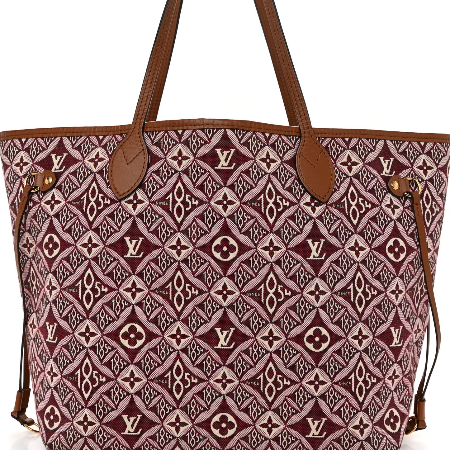 Jacquard Since 1854 Neverfull MM Bordeaux
