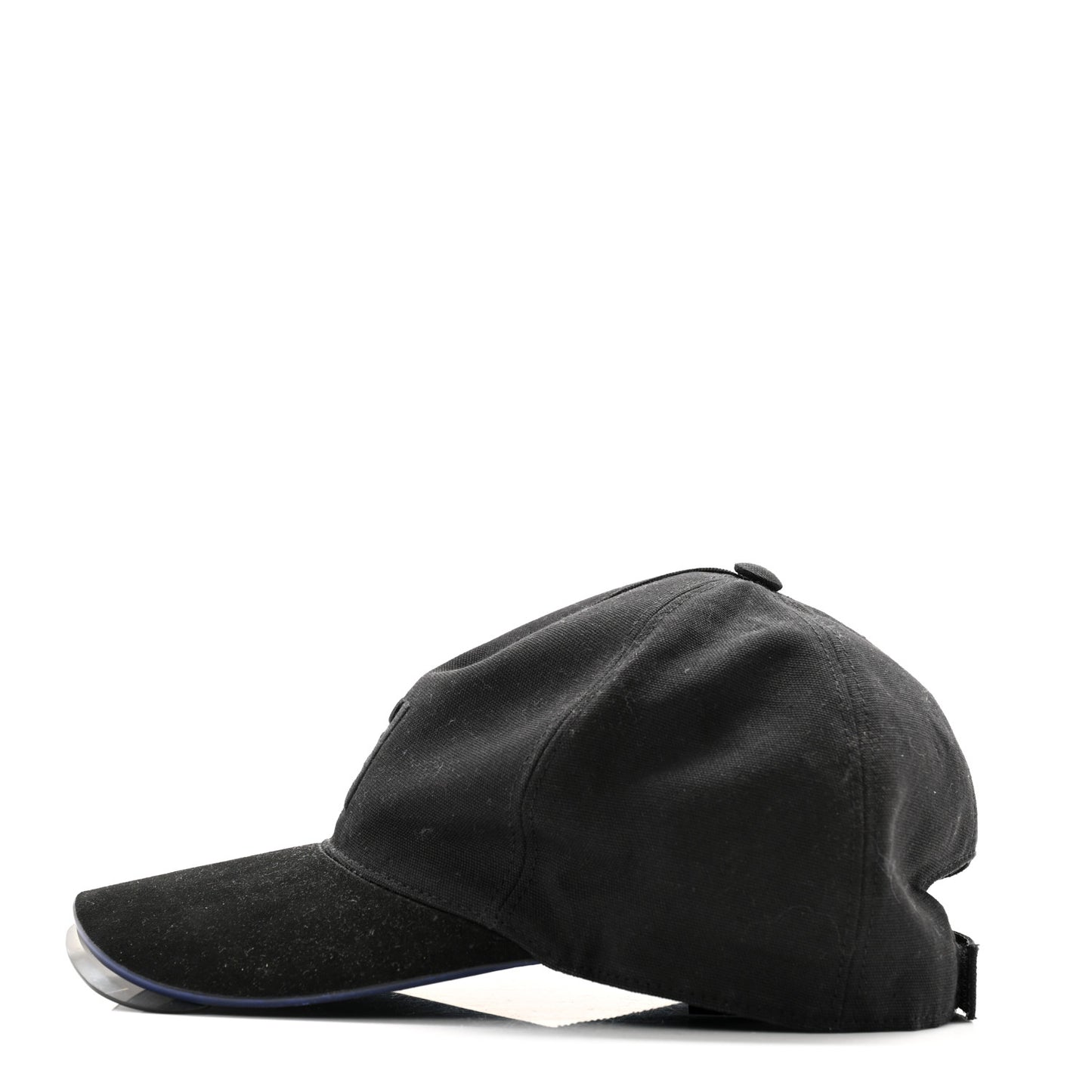Cotton Suede Eyecap Shield Sunglasses With Baseball Cap Black