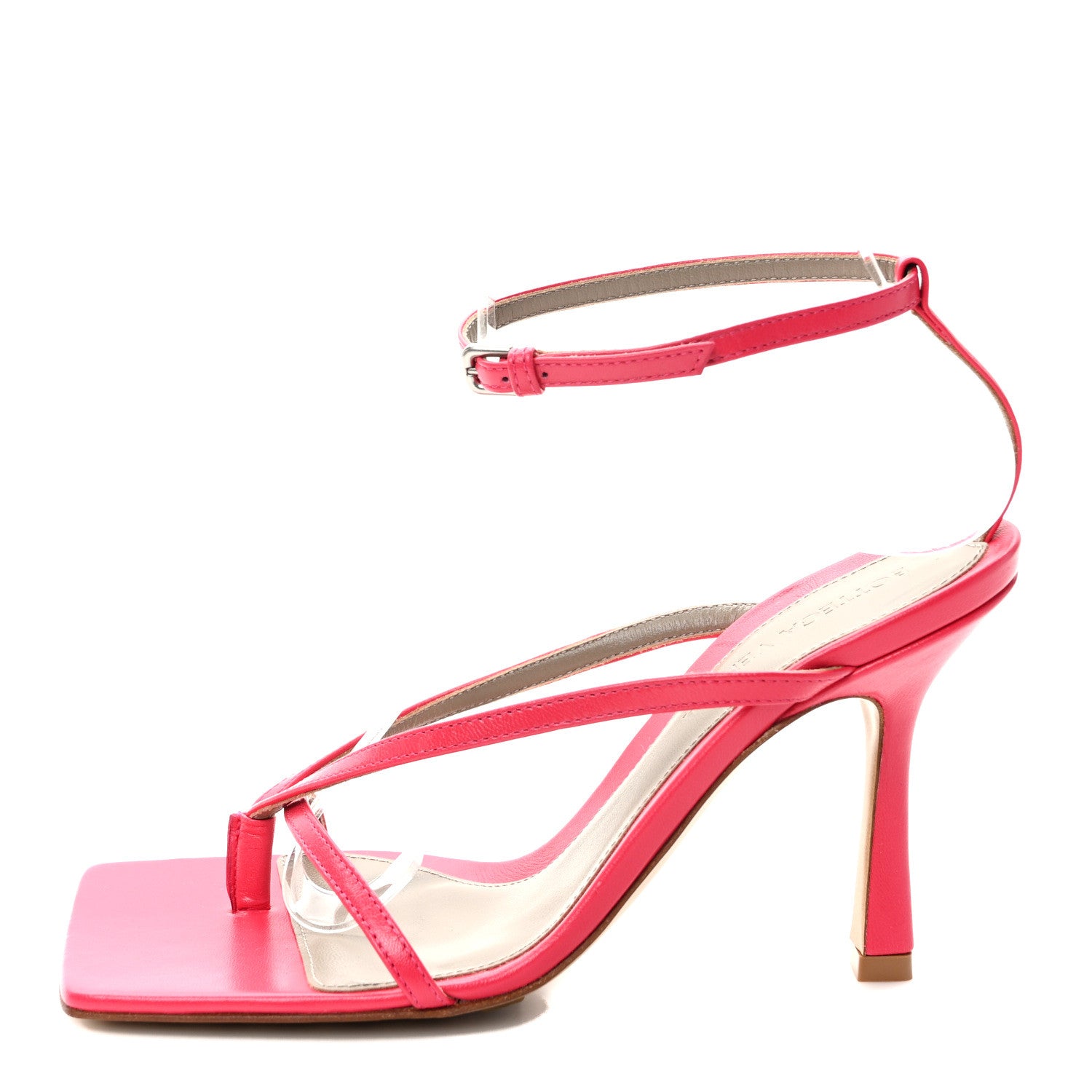 Bottega Veneta Lambskin Stretch Multi Strap 90mm Sandals 36 Lollipop 1 of 8