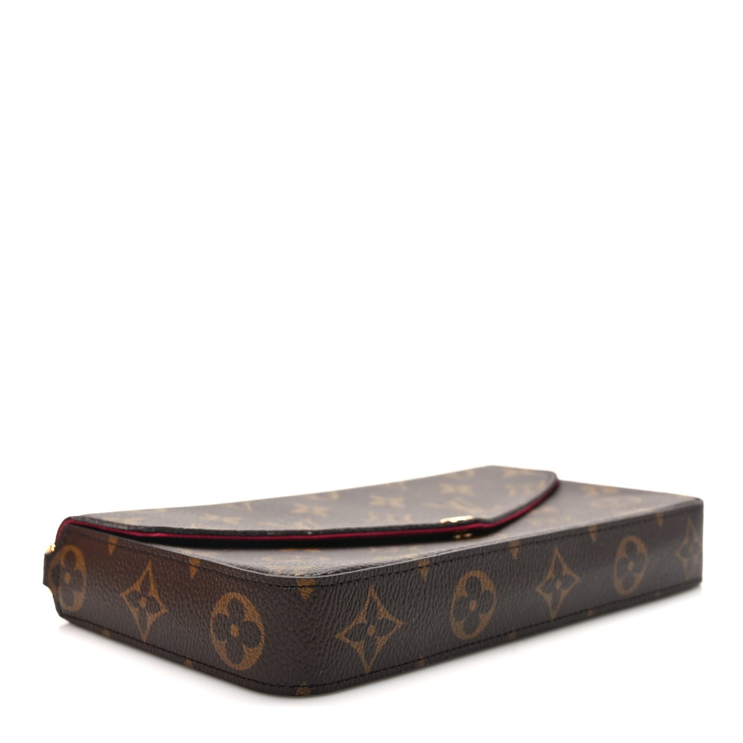Monogram Pochette Felicie Chain Wallet Fuchsia