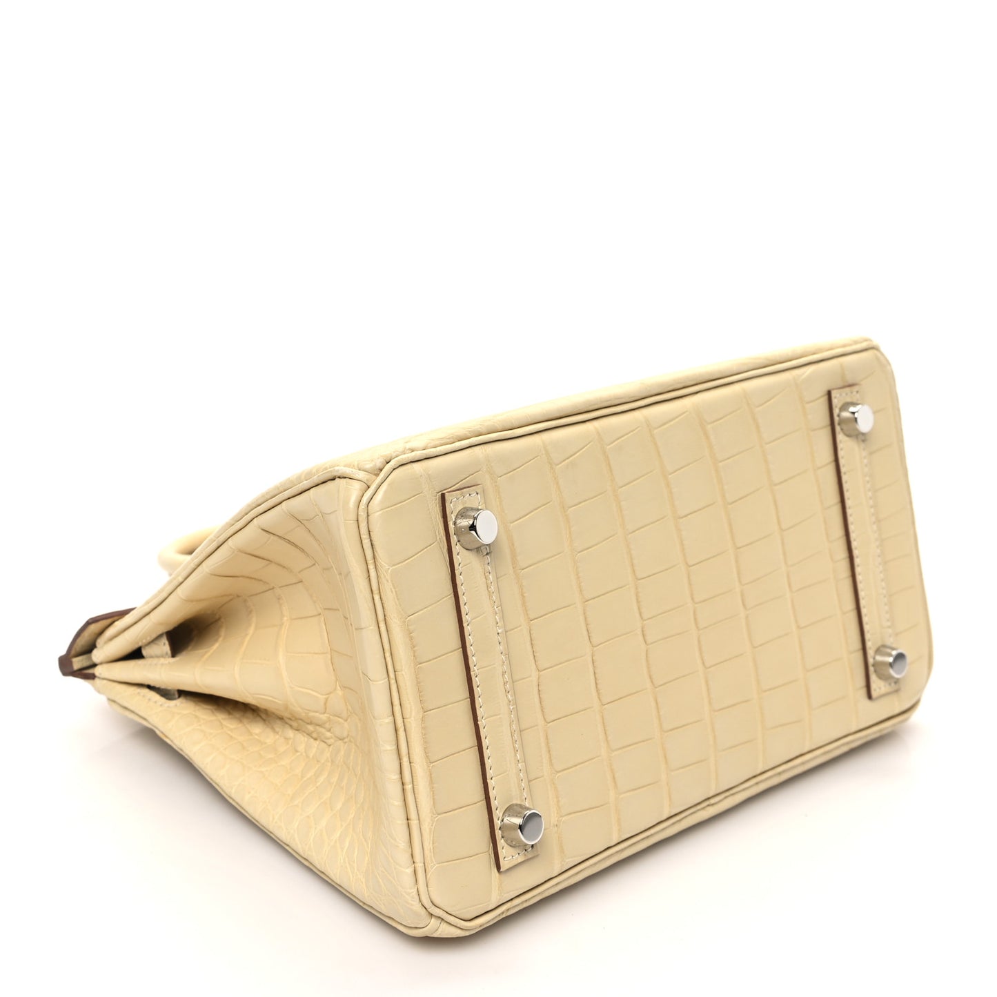 Matte Alligator Birkin 25 Vanille