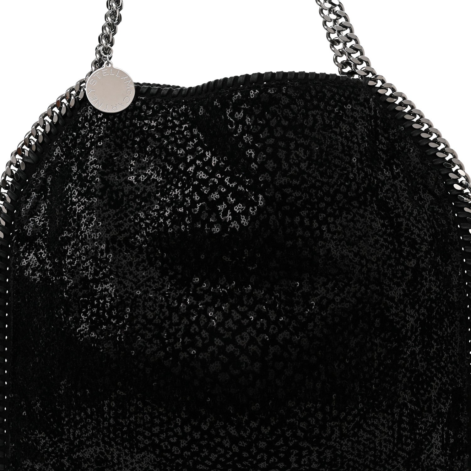 Stella McCartney Sequin Small Falabella Tote Black 9 of 11