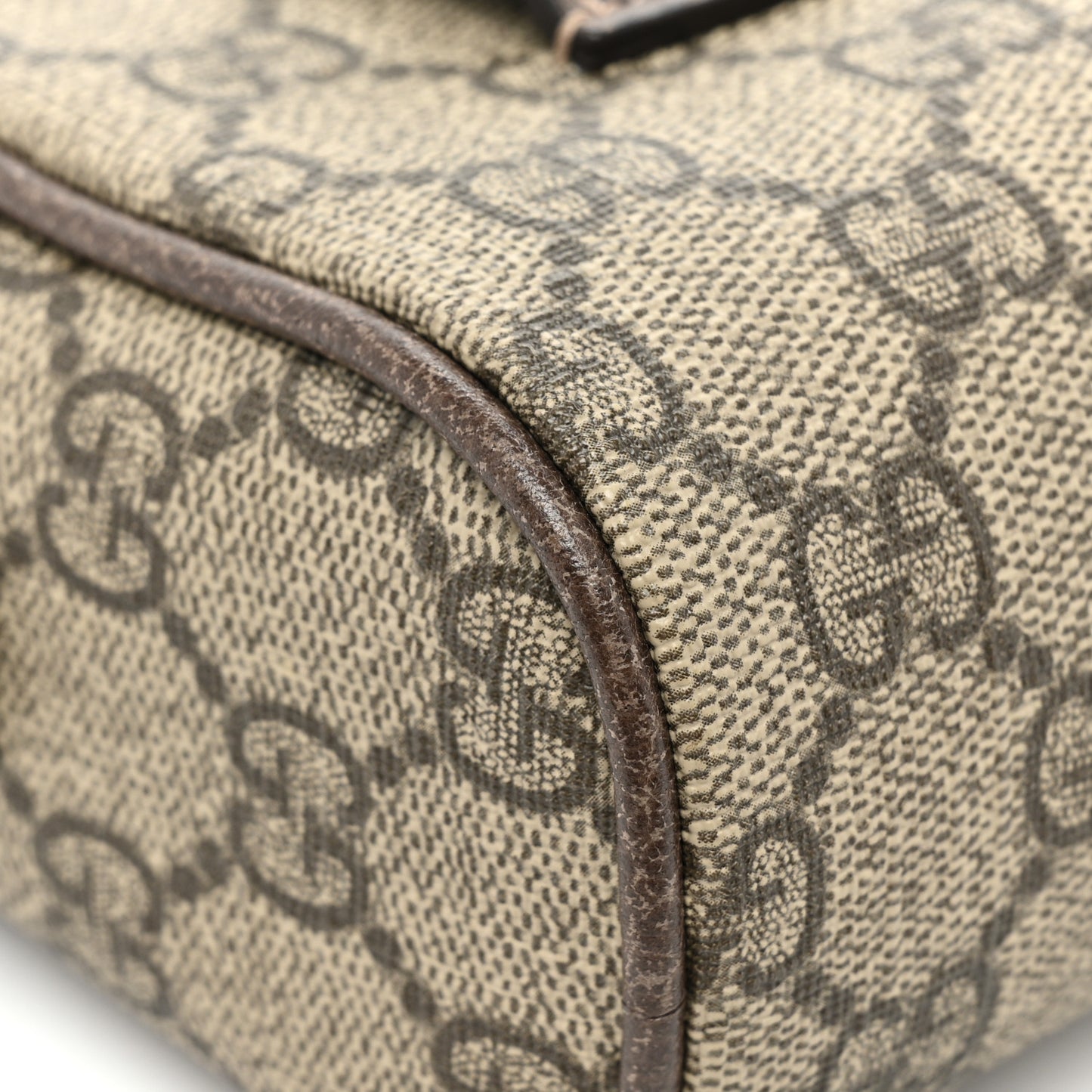 GG Supreme Monogram Web Small Ophidia Belt Bag 85 34 Dark Brown