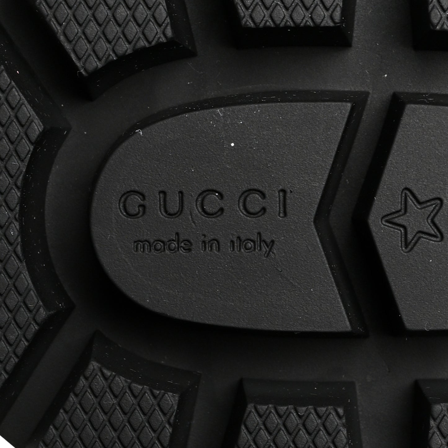 Nappa Frances GG Matelasse Platform Combat Boots 38 Black