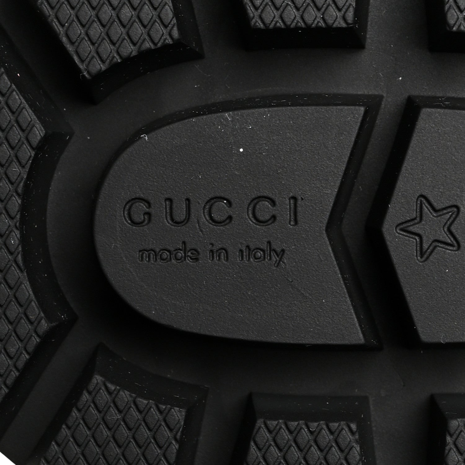 Gucci Nappa Frances GG Matelasse Platform Combat Boots 38 Black 7 of 7