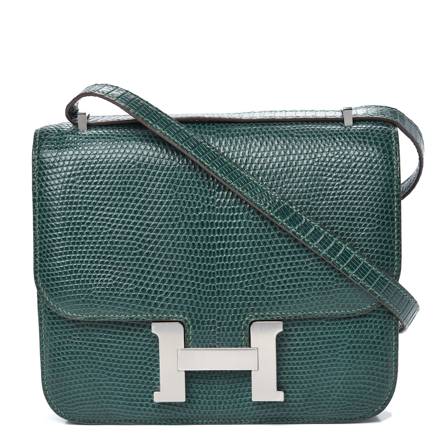 Hermes Lizard Constance 18 Malachite 1 of 17