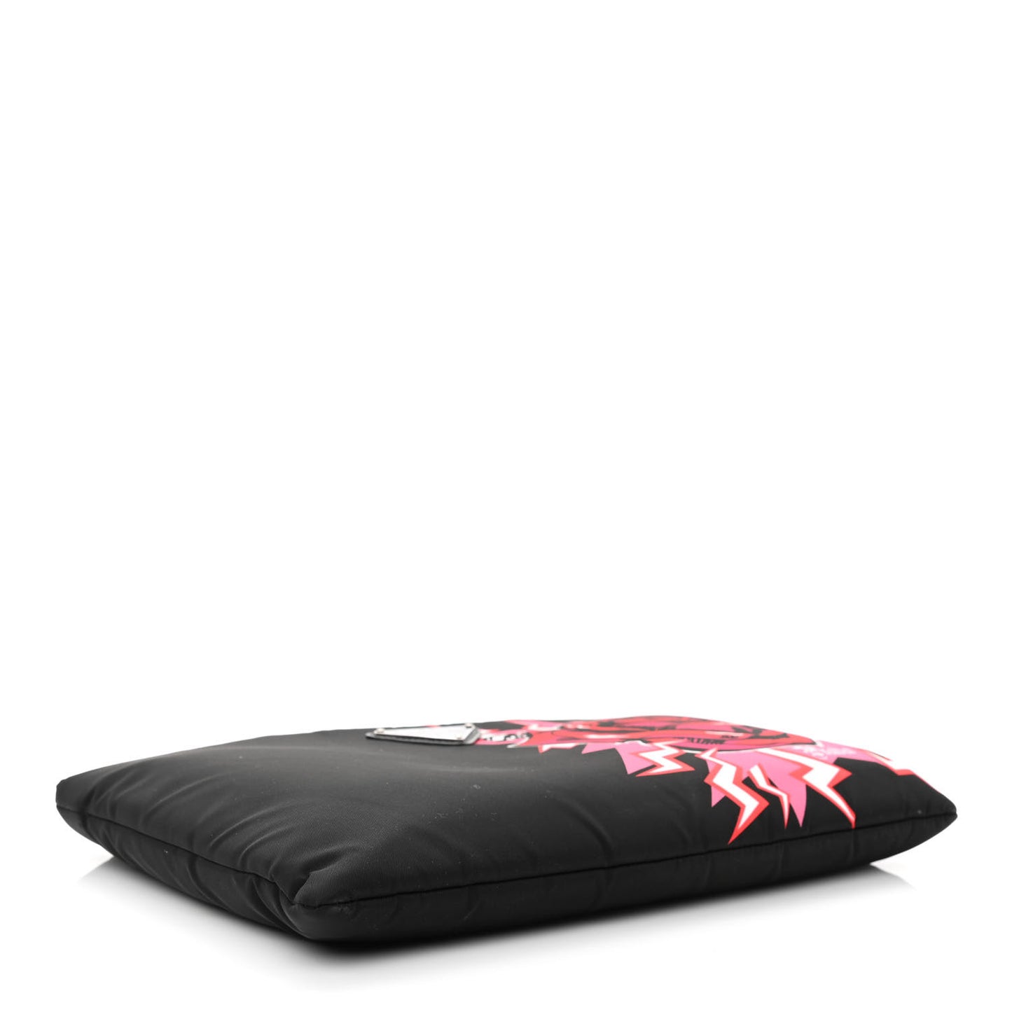 X UNIVERSAL STUDIOS Tessuto Nylon Soft Padded Frankenstein Rose Medium Chain Clutch Bag Lacca