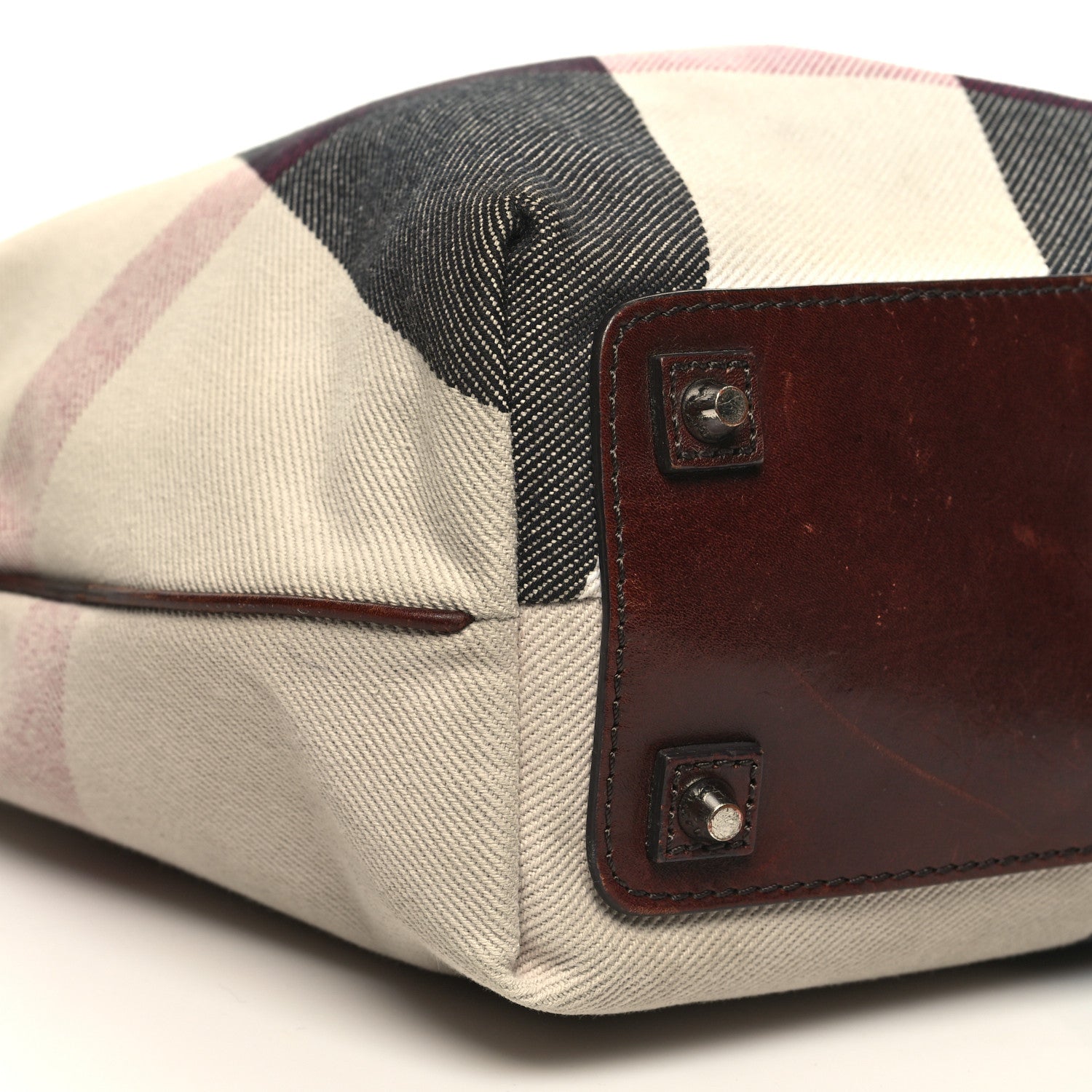 Burberry Canvas Mega Check Print Tote Beige 10 of 15