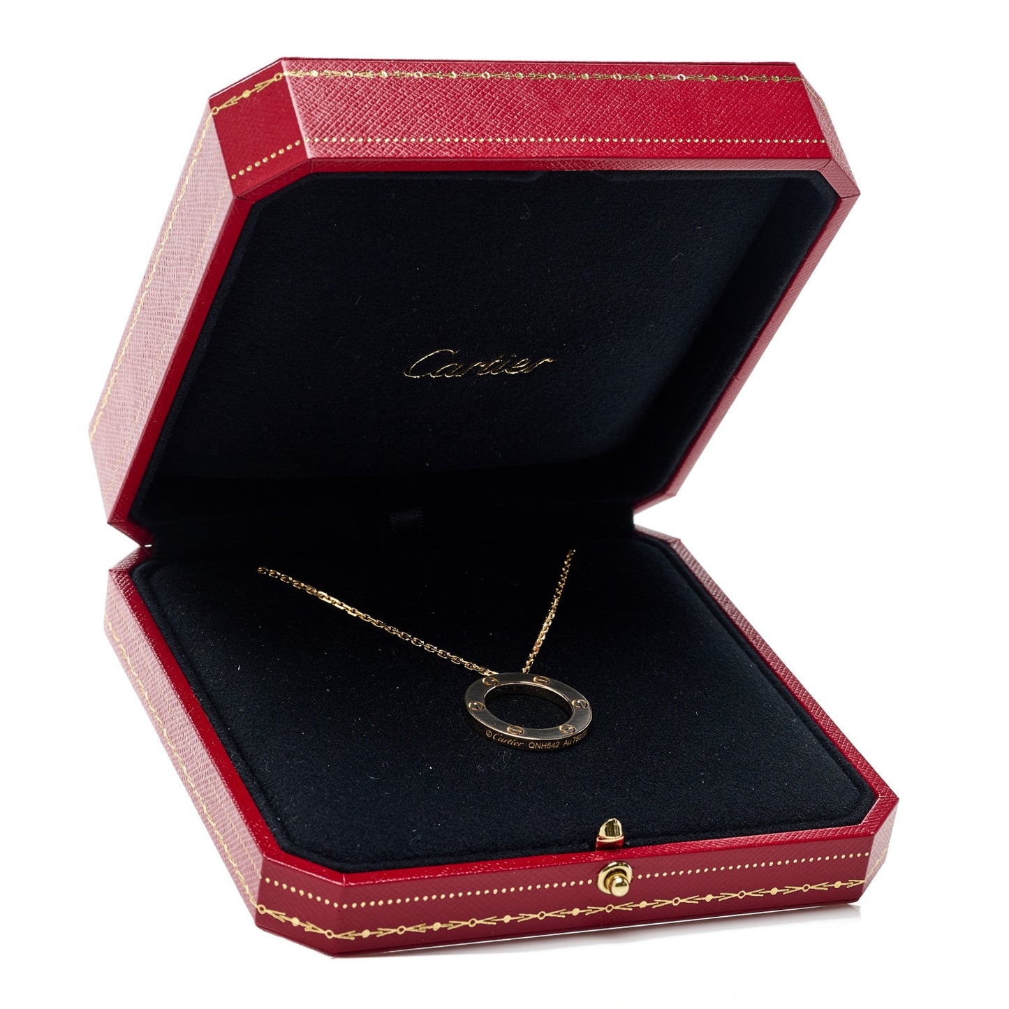 18K Yellow Gold LOVE Pendant Necklace