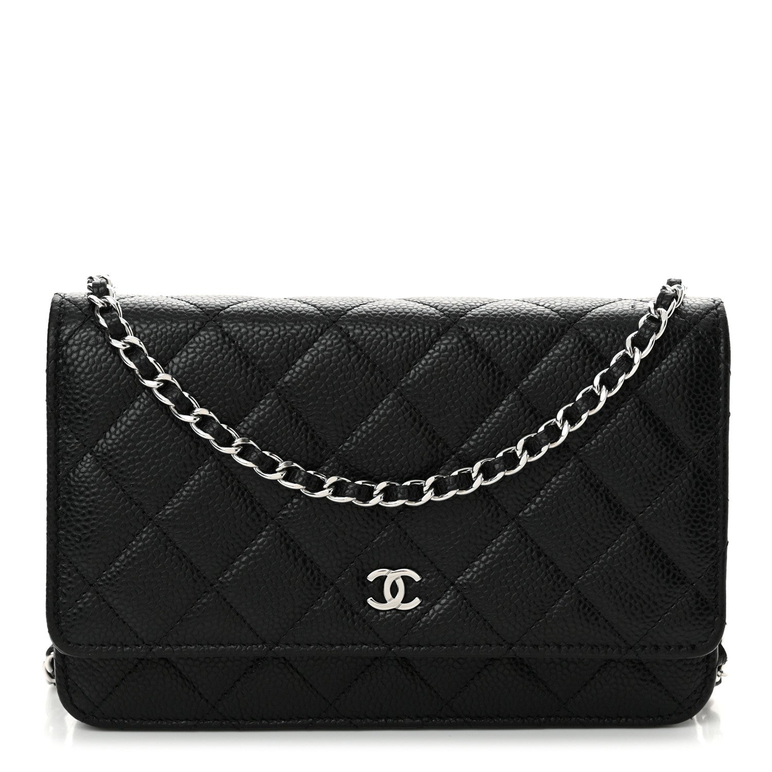 Chanel Caviar Quilted Wallet on Chain WOC Black 1 of 11
