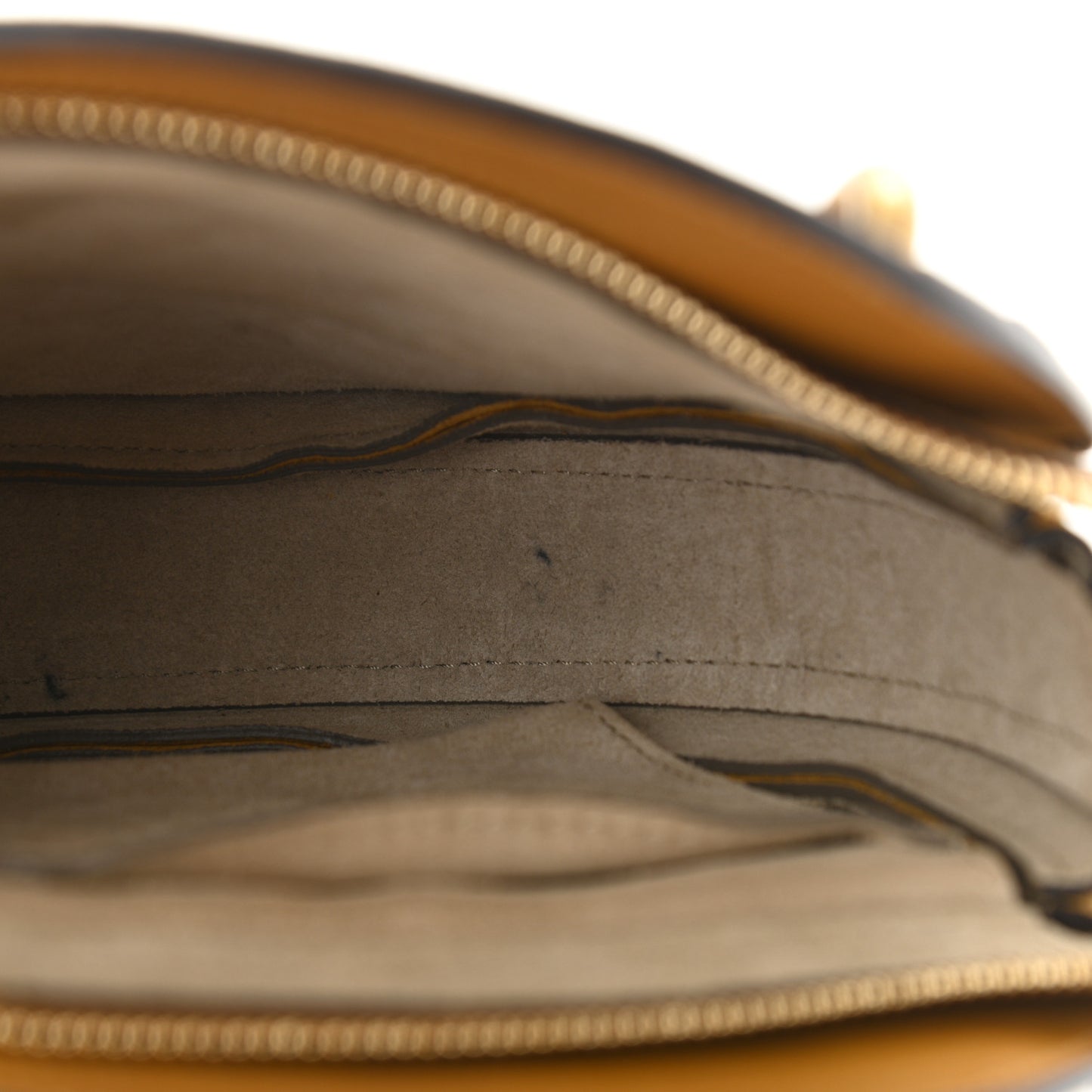 Calfskin Suede Small Pixie Bag Mustard Brown