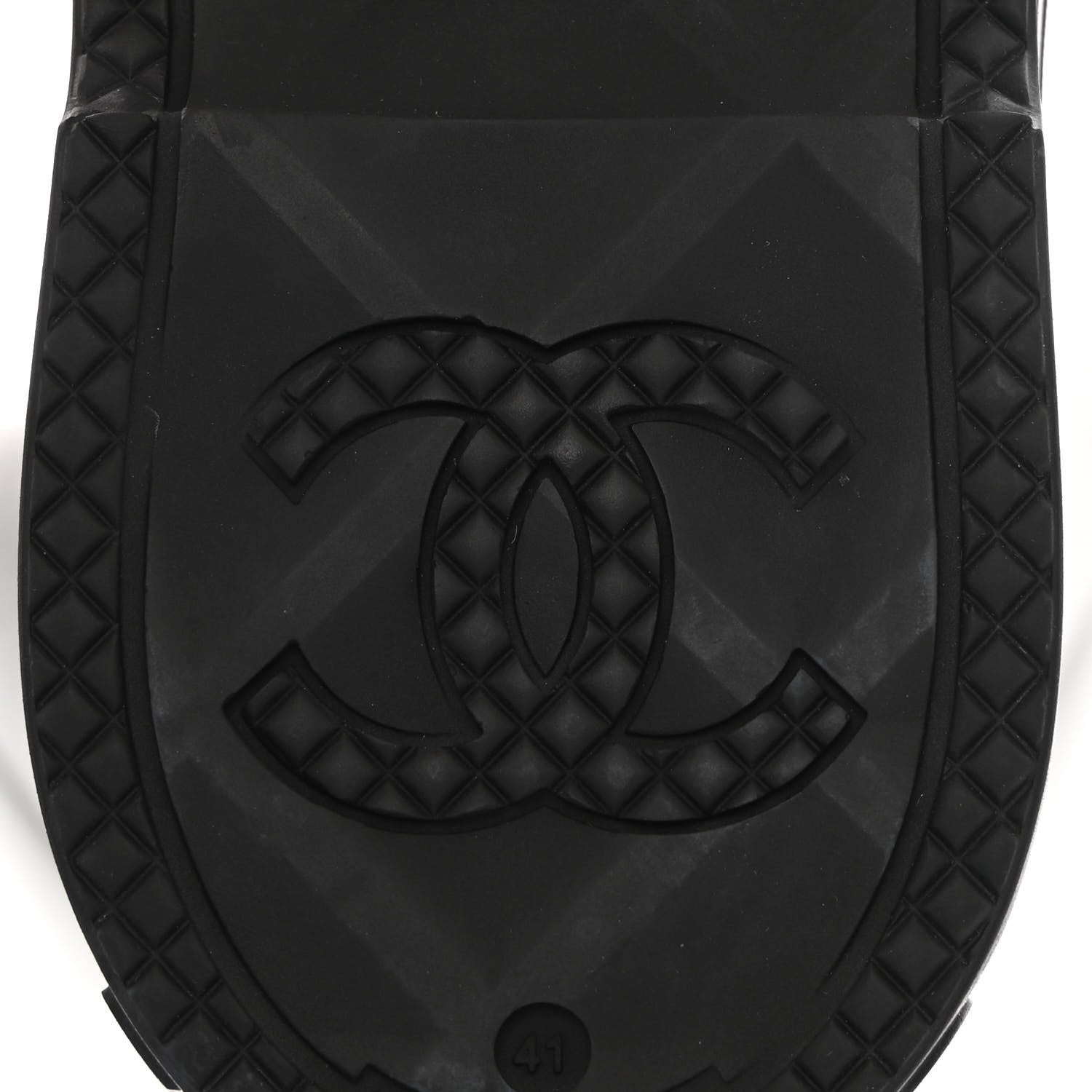 Chanel Caoutchouk CC High Boots 41 Black 7 of 12
