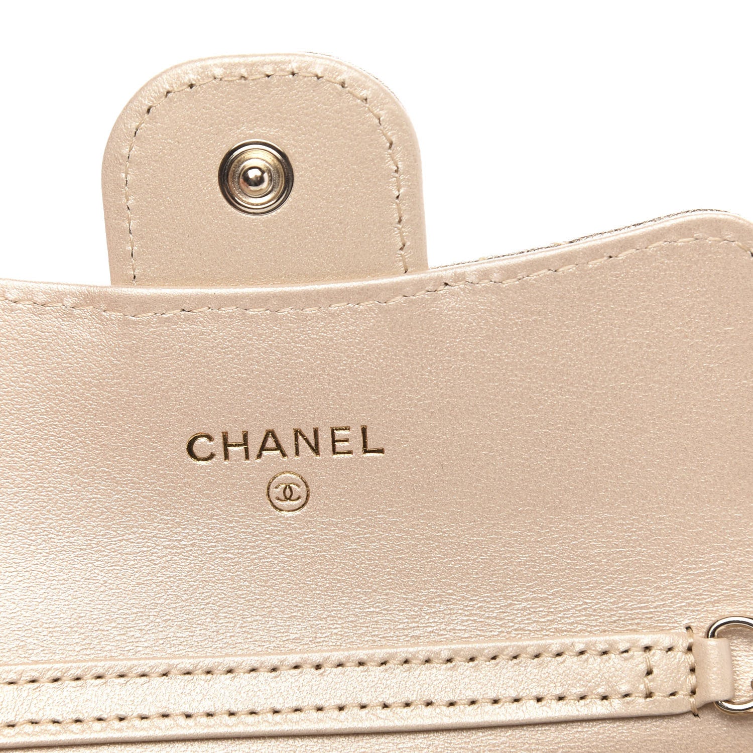 Chanel Metallic Lambskin Quilted Flap Chain Waist Bag Gold 6 of 11