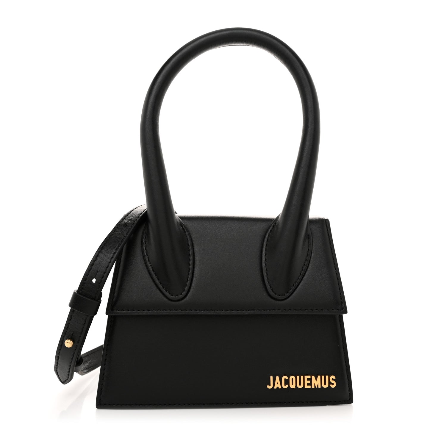 Smooth Calfskin Le Chiquito Moyen Black