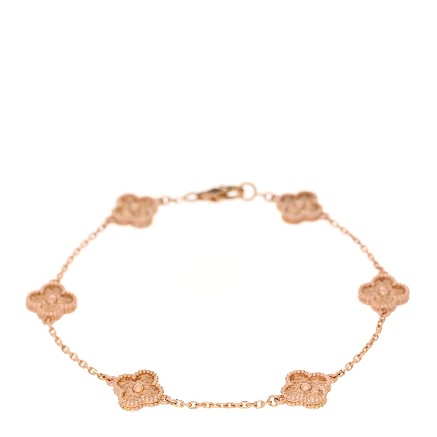 18K Rose Gold 6 Motifs Sweet Alhambra Bracelet