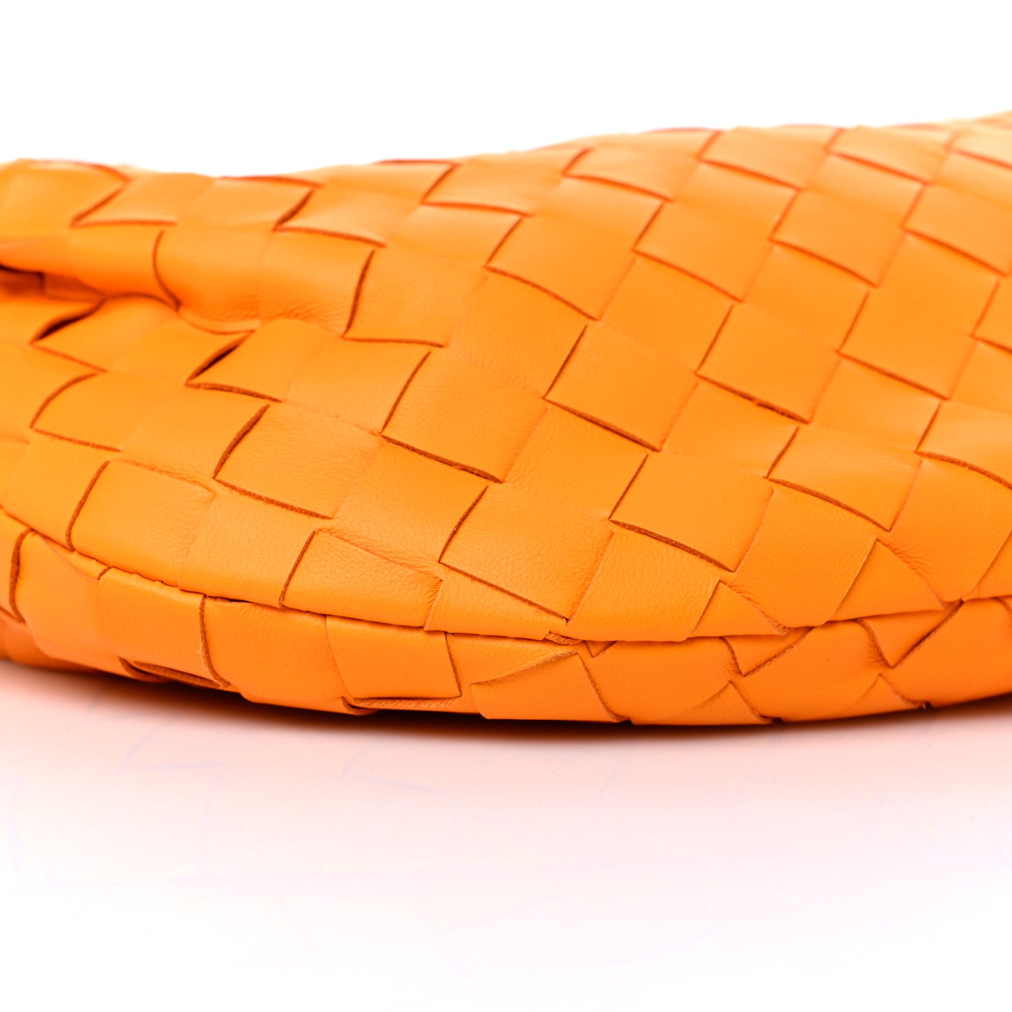 Nappa Intrecciato Mini Jodie Tangerine