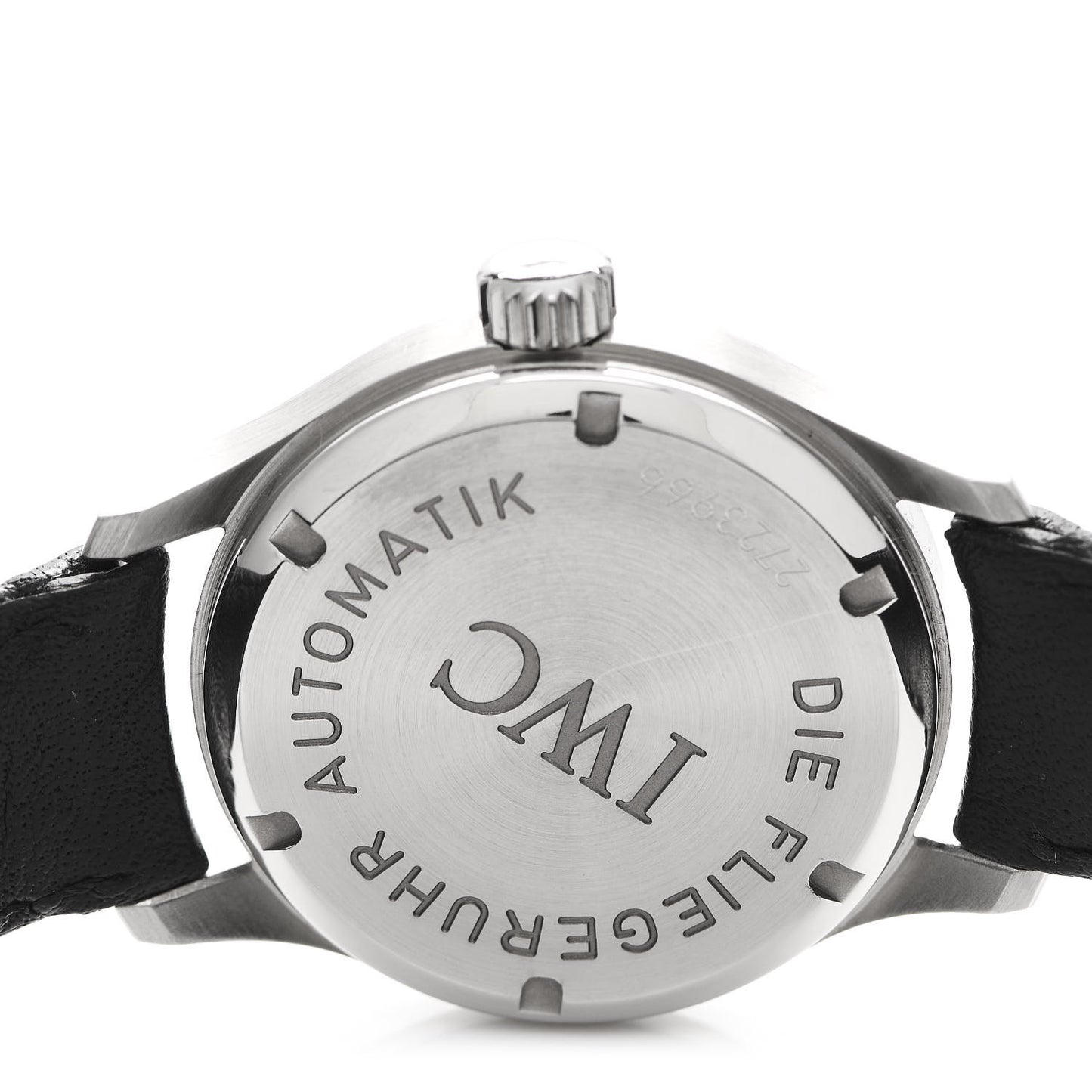 Stainless Steel Calfskin 28mm Schaffhausen Mark XIII Lady Automatic Watch Black IW4421