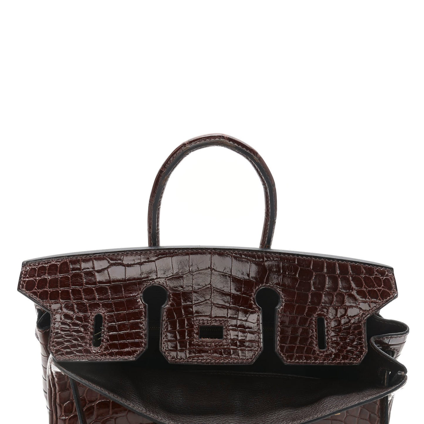 Shiny Niloticus Crocodile Birkin 25 Miel