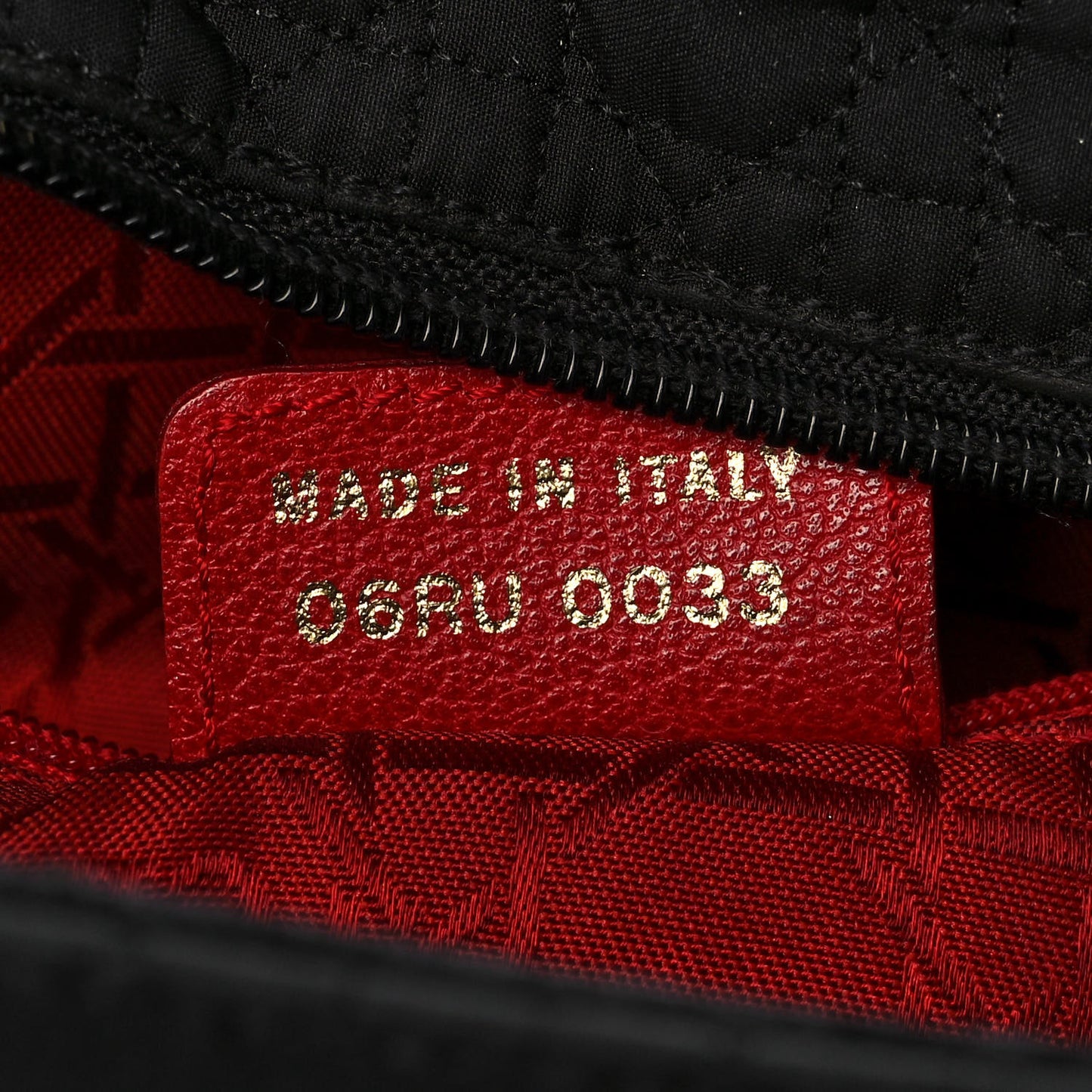 Nylon Cannage Medium Lady Dior Black