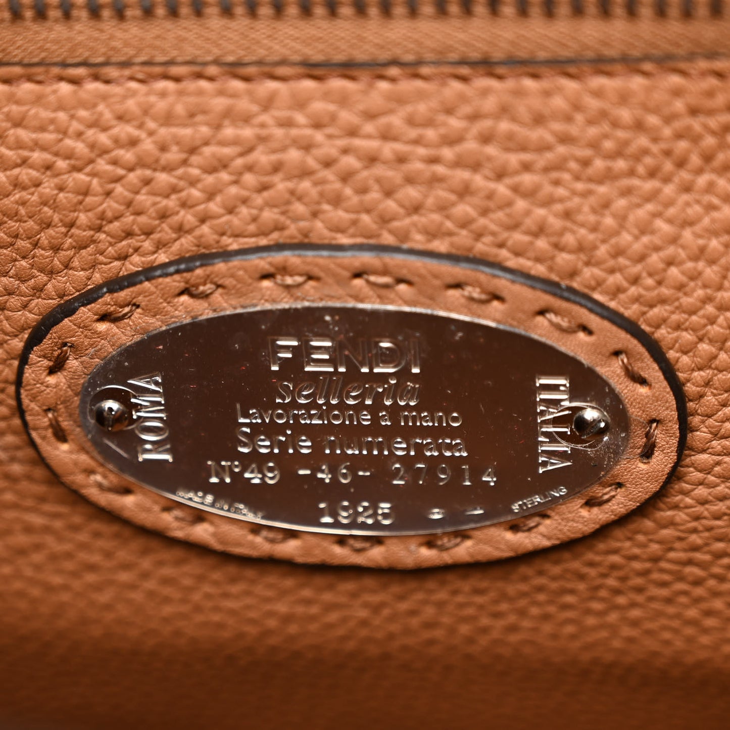 Cuoio Romano Selleria Bi-Color Large Peekaboo Iconic Satchel Black Mou