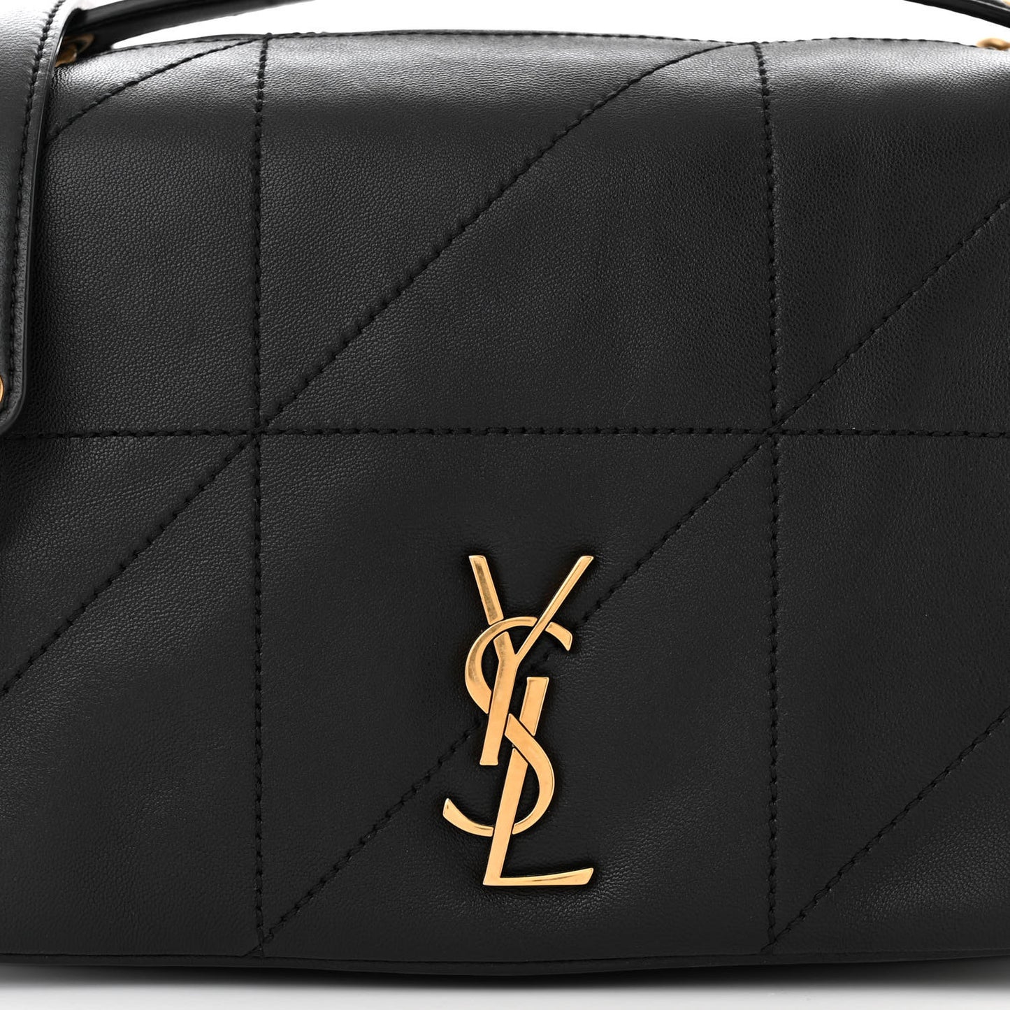 Lambskin Matelasse Monogram Small Jamie 4.3 Black