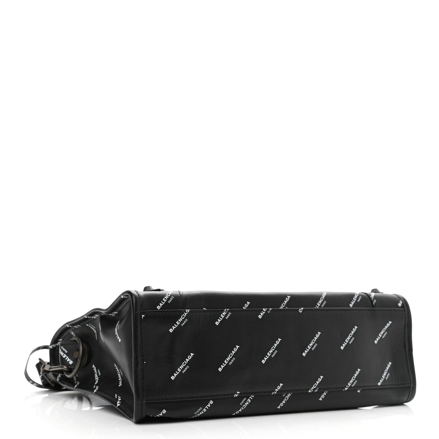 Veau Allover Logo Classic Hardware S City Black White