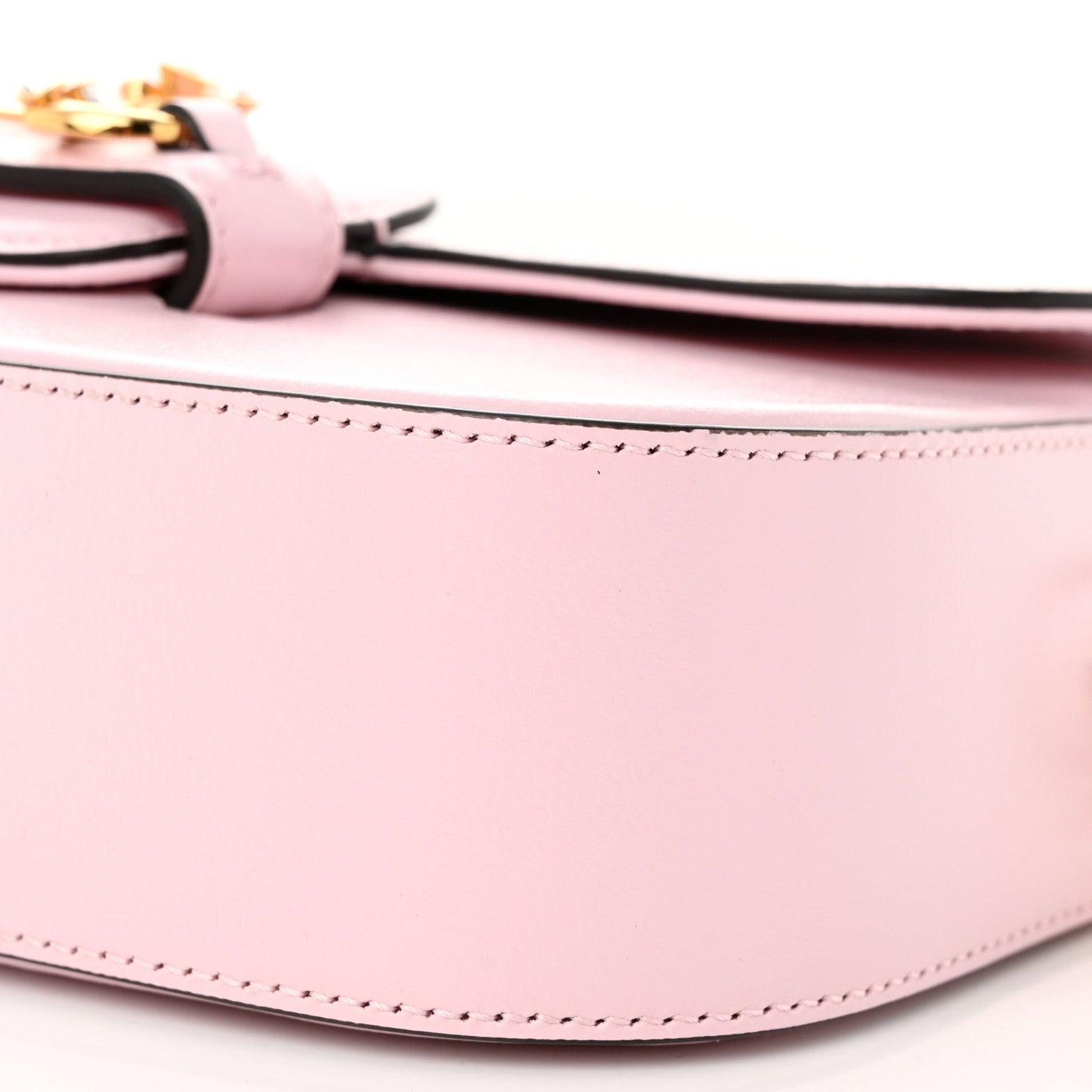 Gucci Azalea Calfskin Crystal Small Horsebit 1955 Chain Shoulder Bag Pink 10 of 11