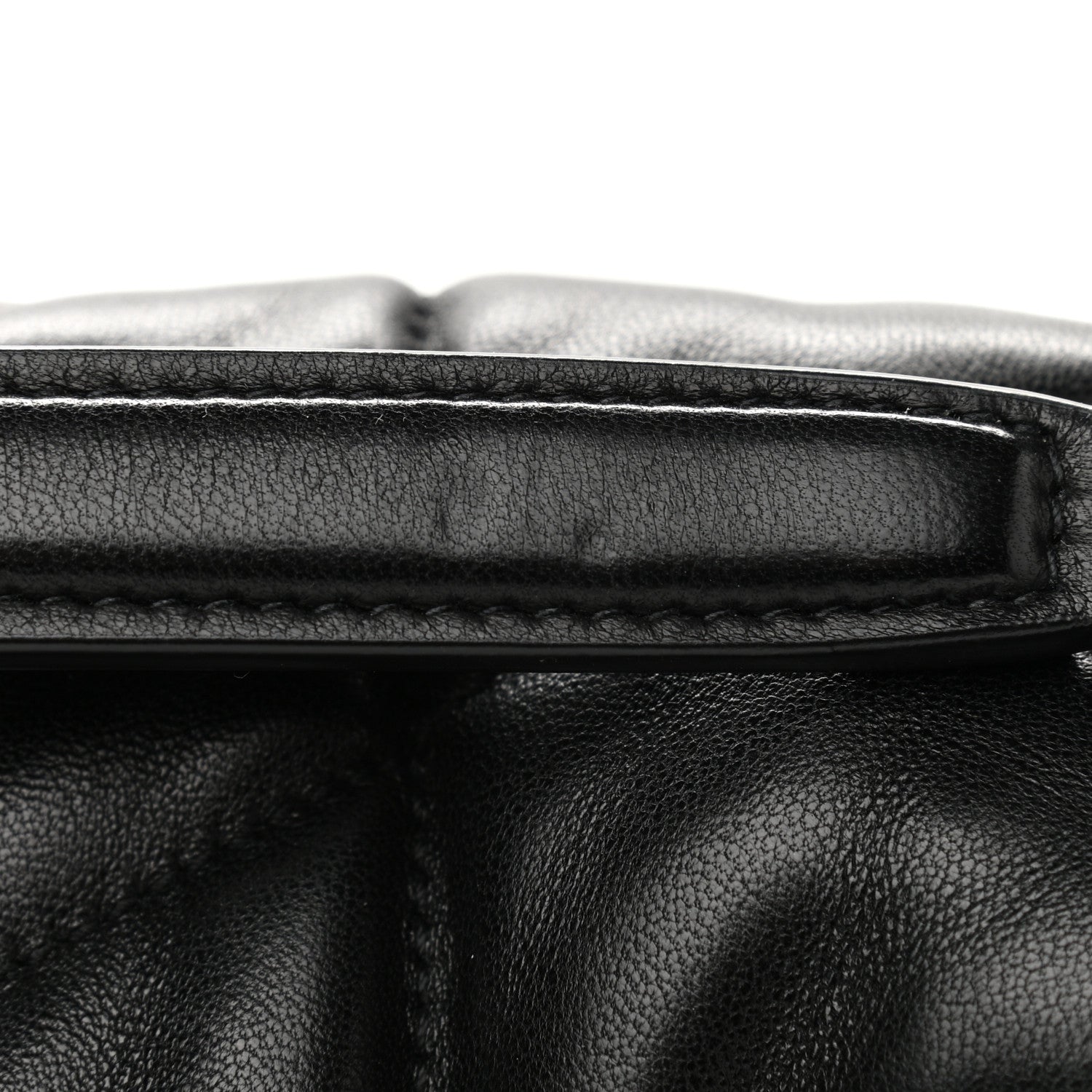 Saint Laurent Lambskin Quilted Small Loulou Puffer Monogram Chain Satchel Black 12 of 12