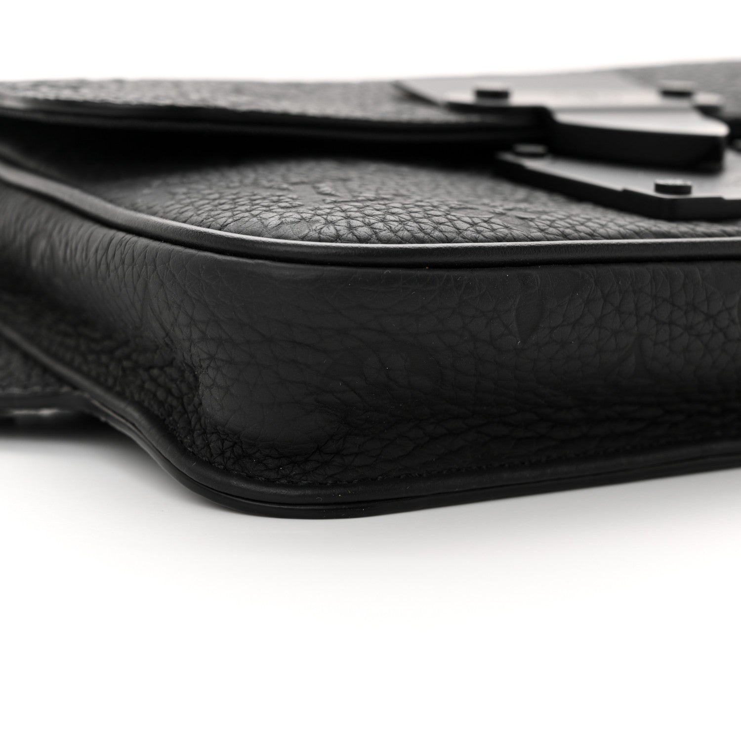 Louis Vuitton Taurillon Monogram S Lock Sling Bag Black 8 of 9