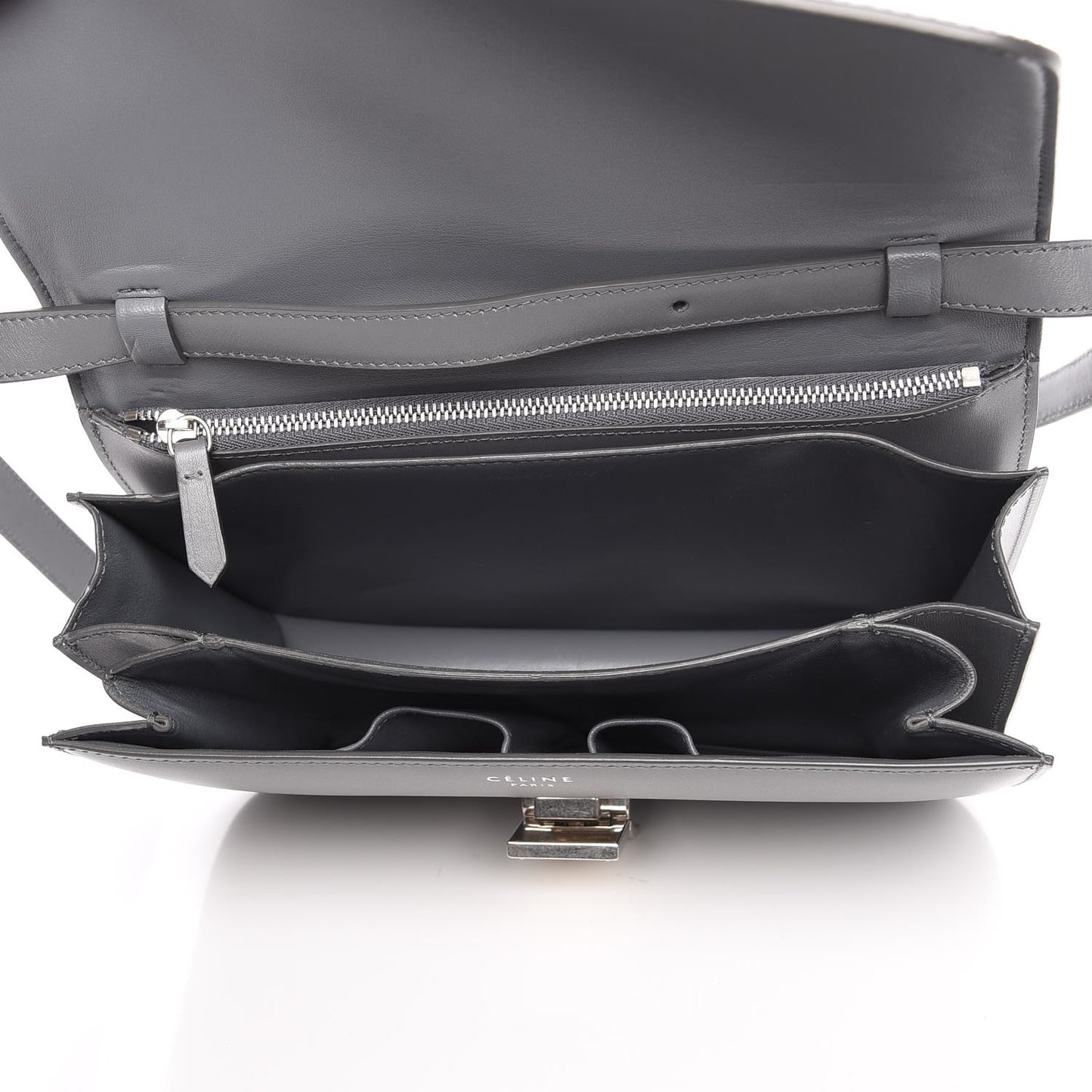 Box Calfskin Medium Classic Box Flap Bag Kohl