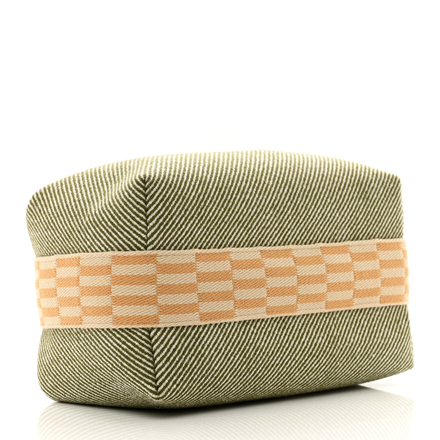 Wool Small Bride-A-Brac H Natte Pouch Vert Foret