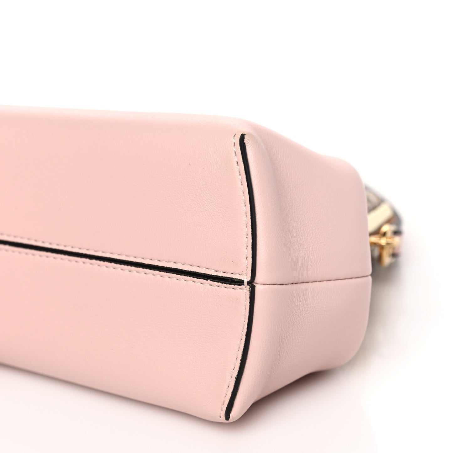 Shiny Nappa Snakeskin Small Fendi First Rosa Confetto Cipria