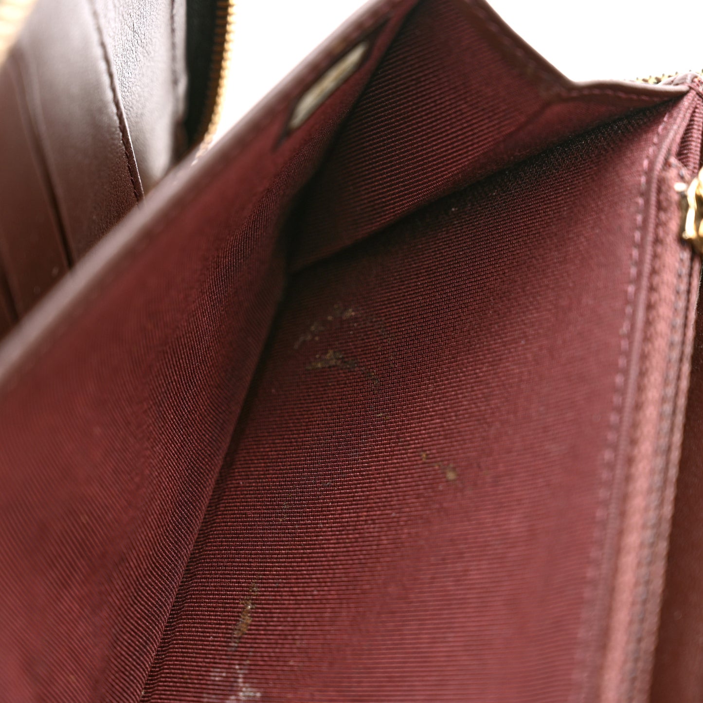 Caviar Quilted Large Zip Around Organizer Wallet Black