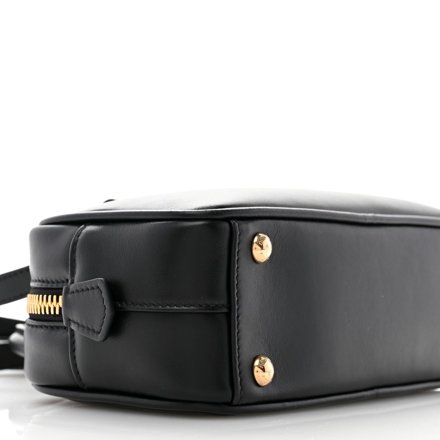 Calfskin Mini Arcadie Top Handle Bag Black