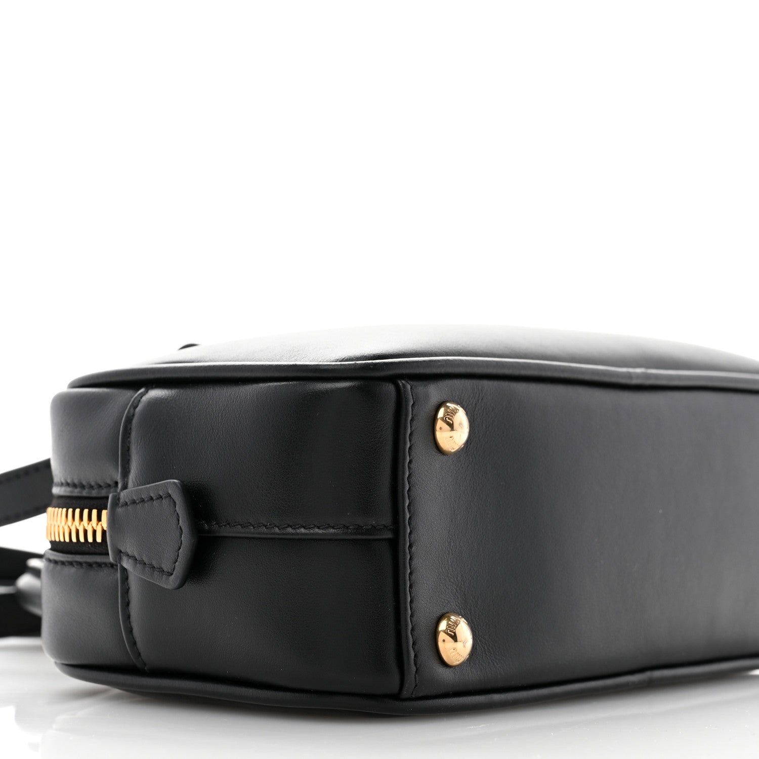 Miu Miu Calfskin Mini Arcadie Top Handle Bag Black 8 of 9